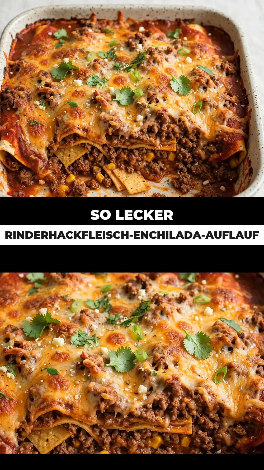 Save Ground Beef Enchilada Casserole to Pinterest