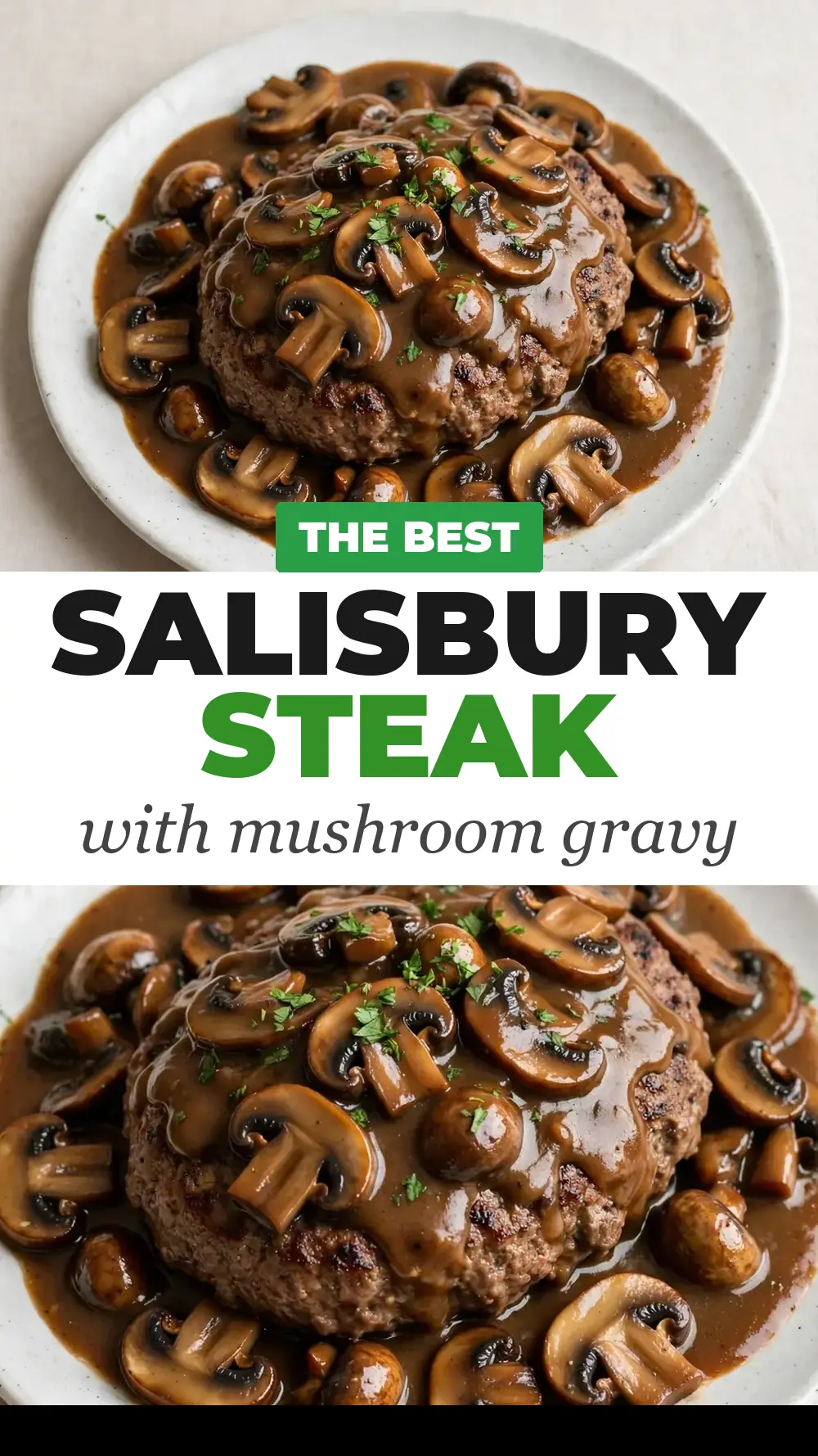 Save Salisbury Steak with Mushroom Gravy to Pinterest