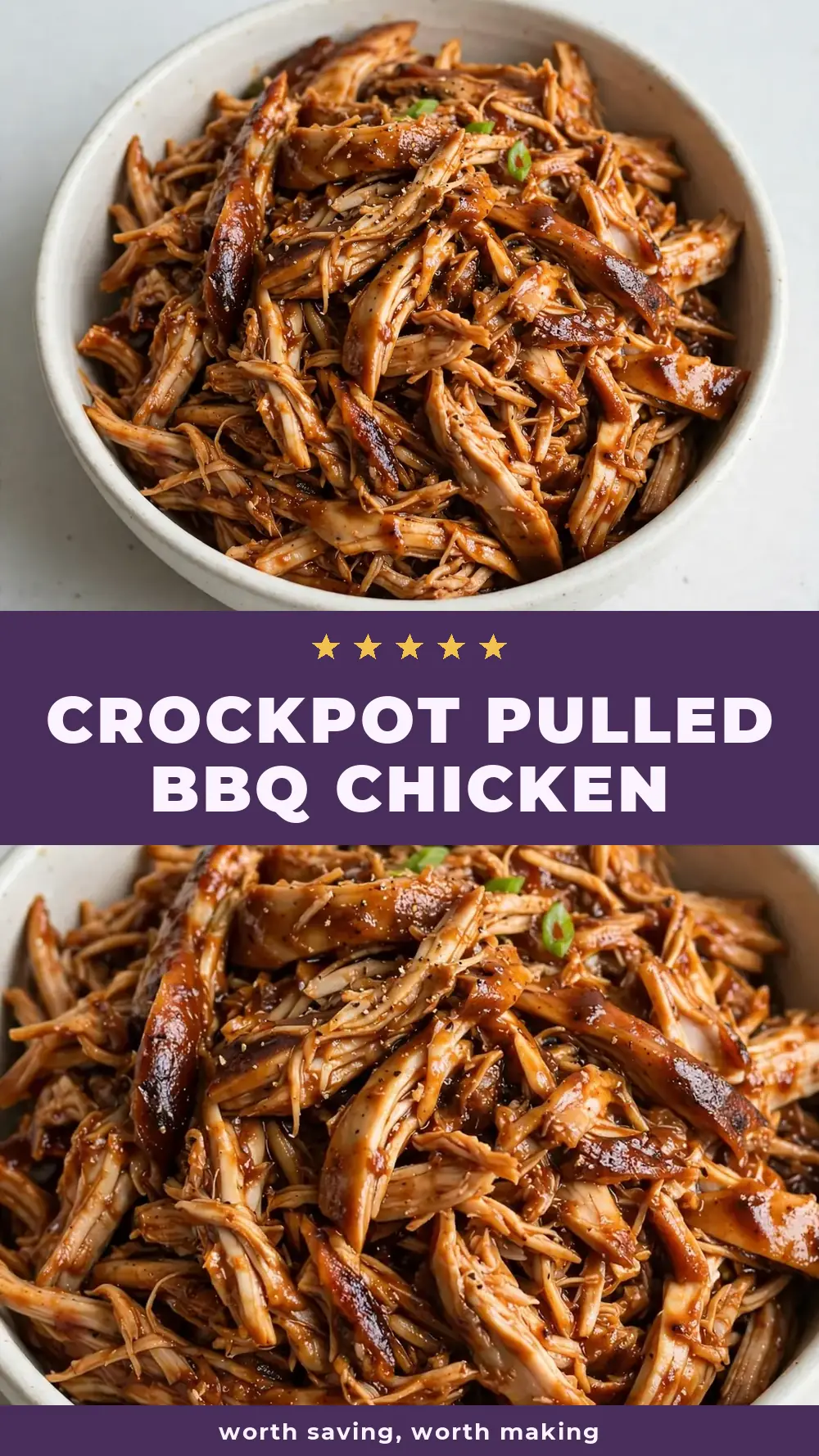 Save Crockpot Pulled BBQ Chicken to Pinterest