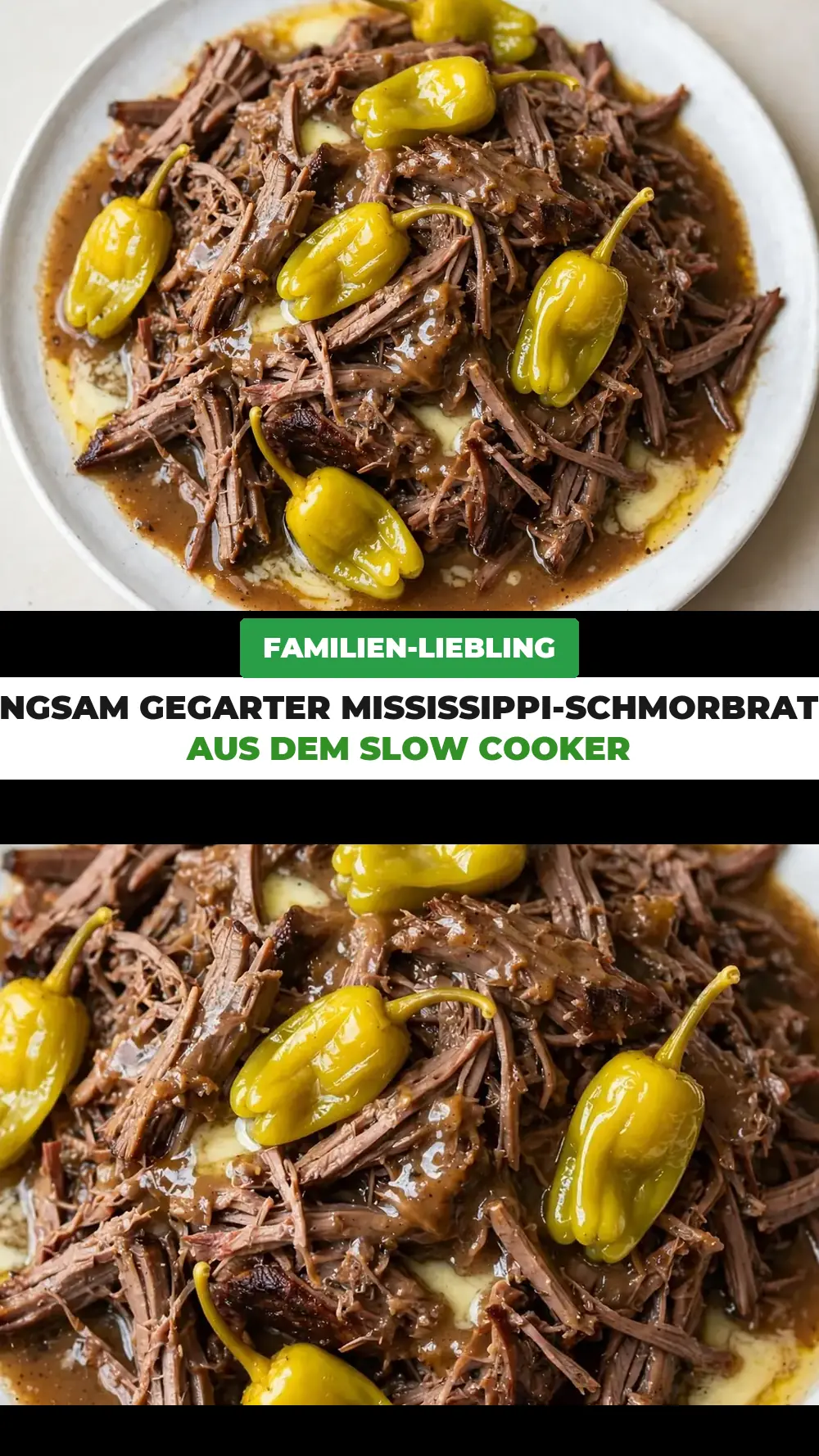 Save Slow Cooker Mississippi Pot Roast to Pinterest
