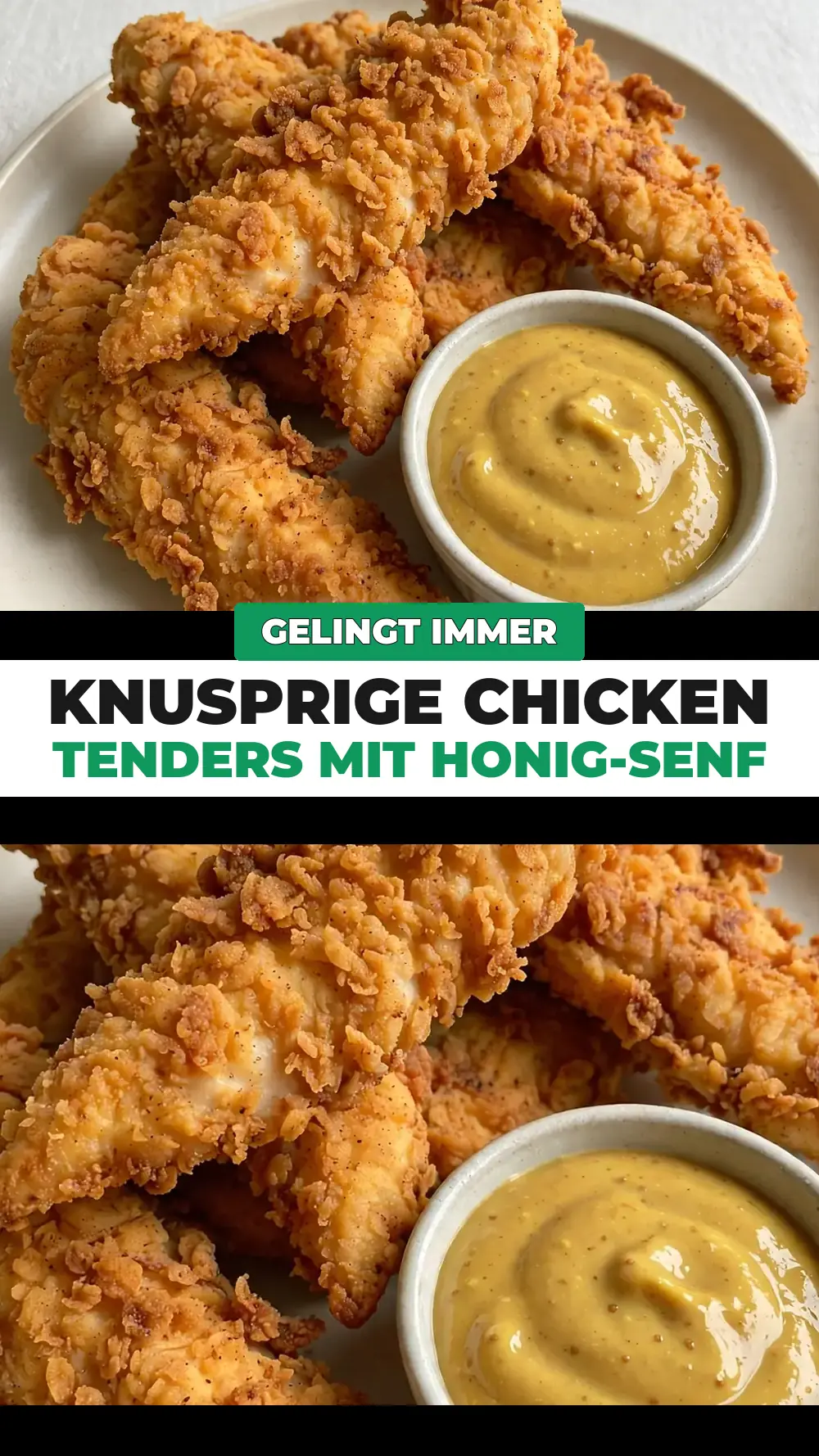 Save Crispy Chicken Tenders with Honey Mustard to Pinterest