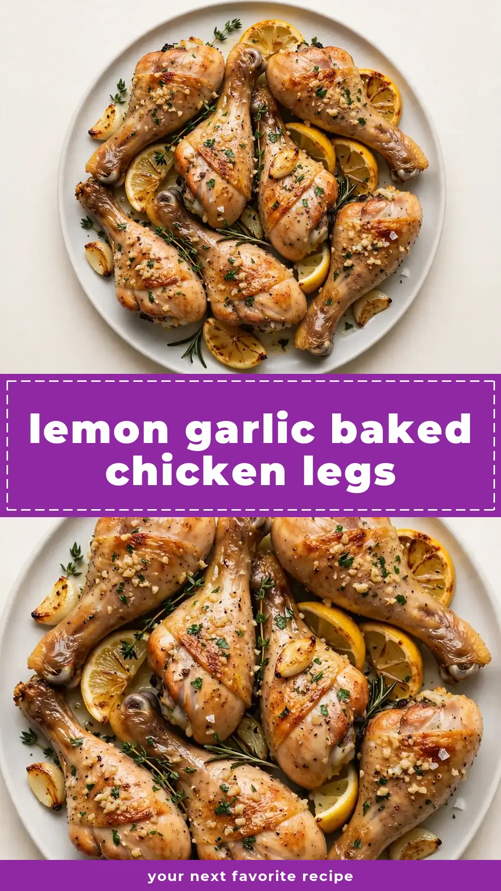 Save Lemon Garlic Baked Chicken Legs to Pinterest
