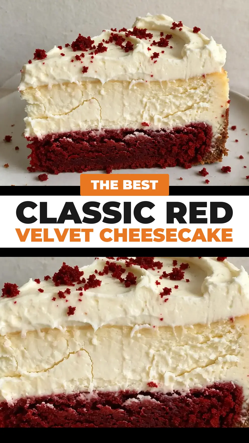 Save Classic Red Velvet Cheesecake to Pinterest