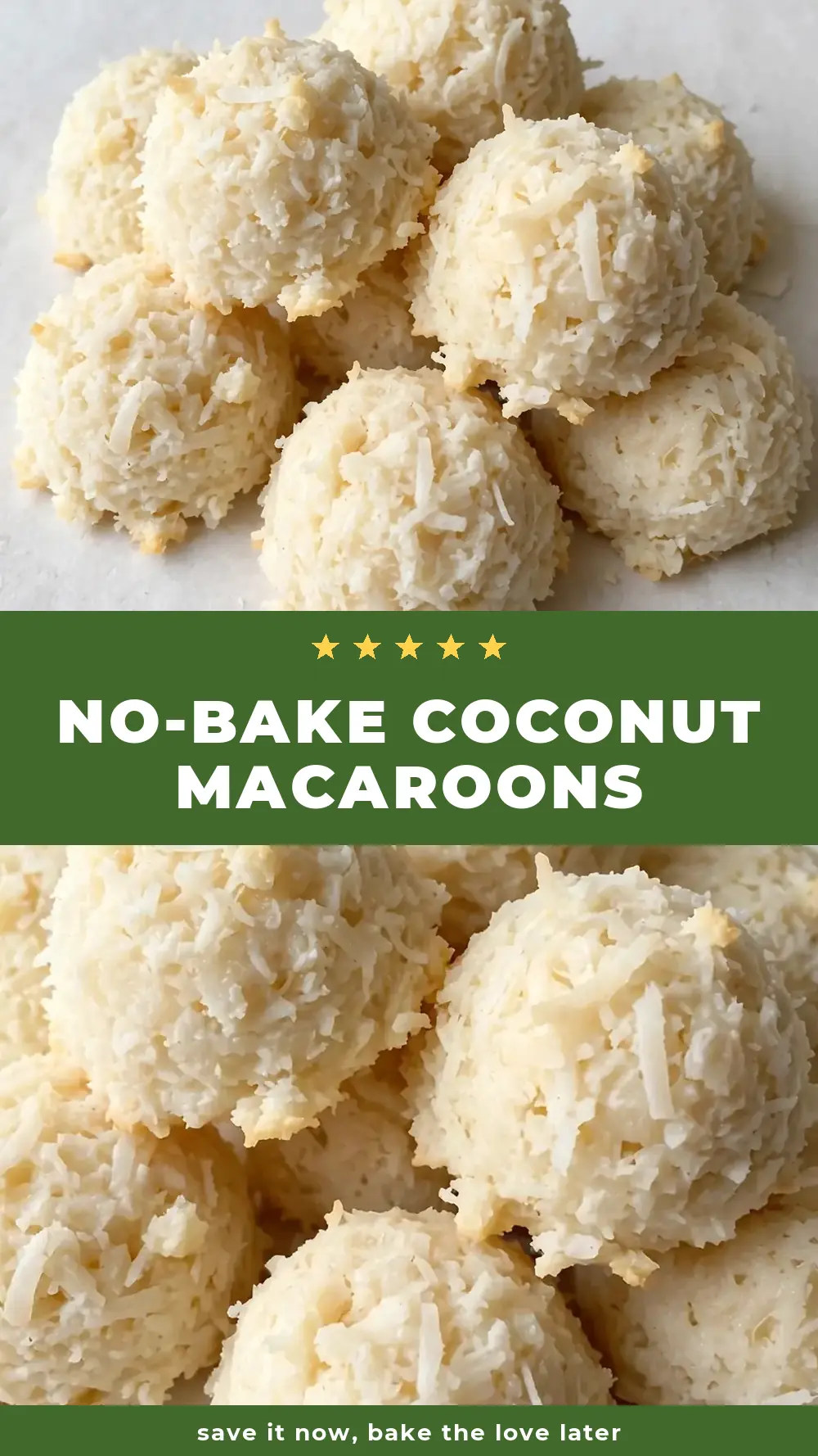 Save No-Bake Coconut Macaroons to Pinterest