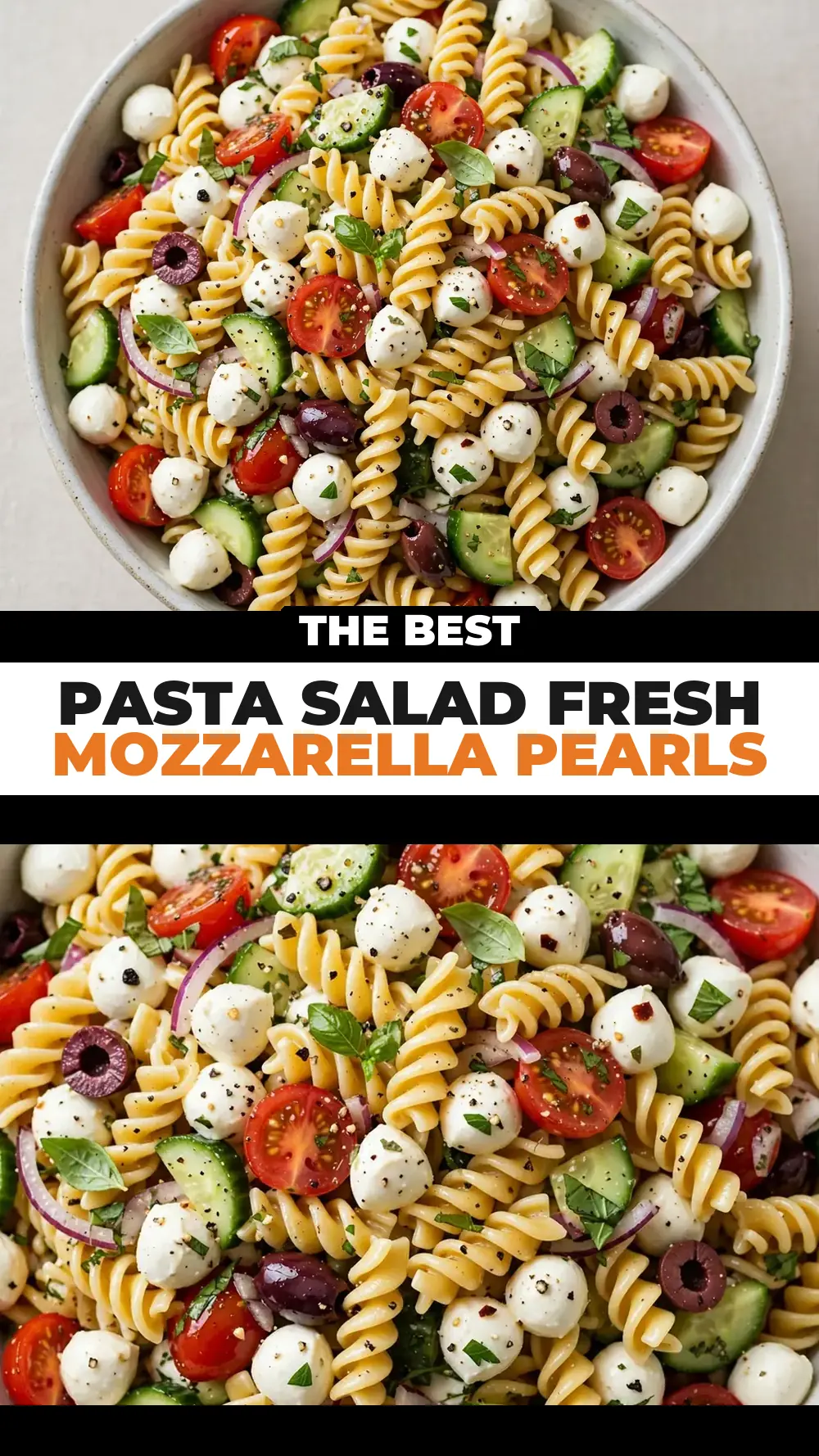 Save pasta salad fresh mozzarella pearls to Pinterest