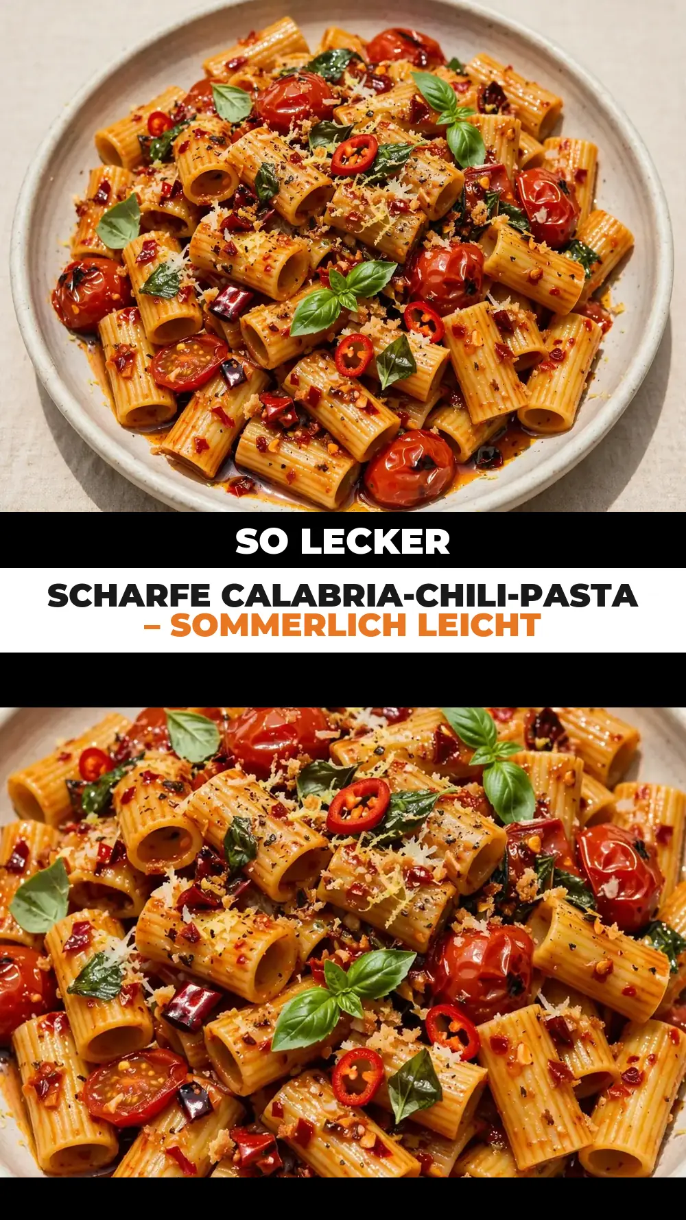 Save spicy calabrian chili pasta summer to Pinterest