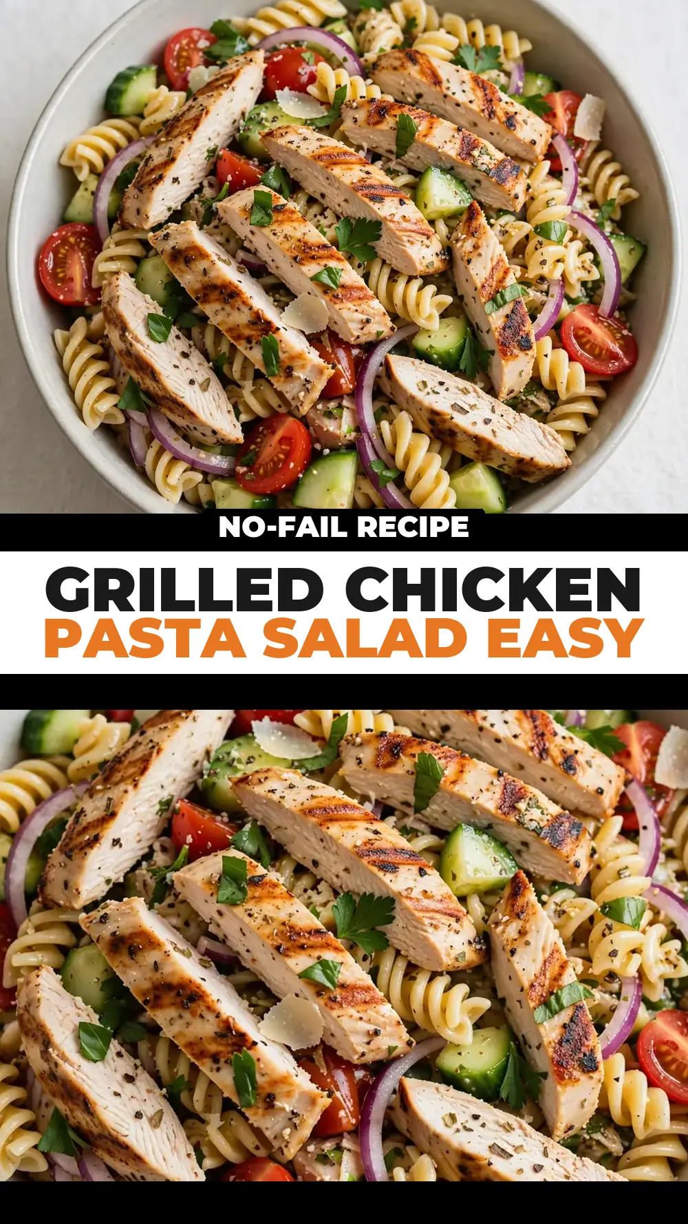 Save grilled chicken pasta salad easy to Pinterest