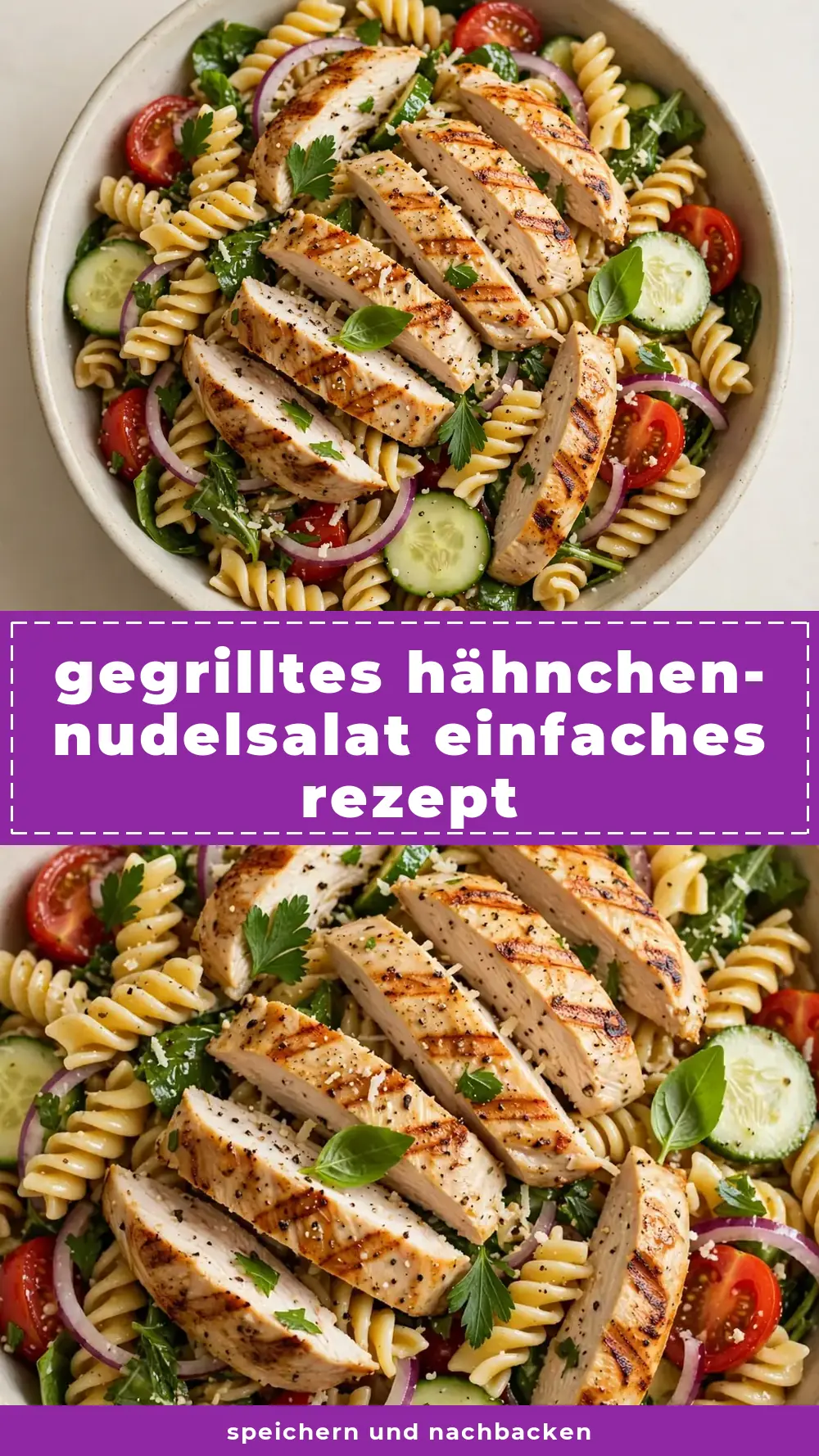 Save grilled chicken pasta salad easy to Pinterest
