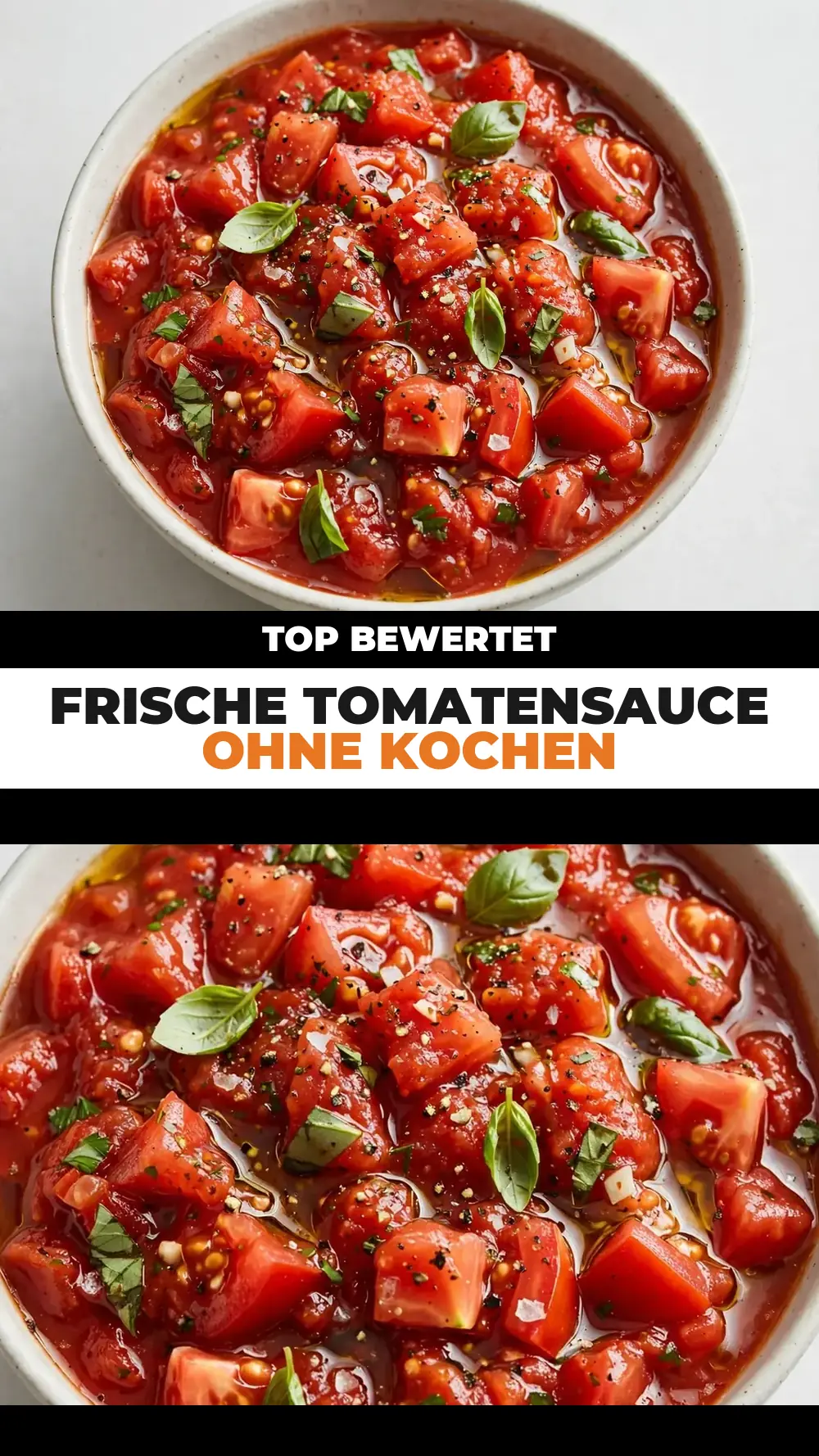Save no cook fresh tomato sauce to Pinterest