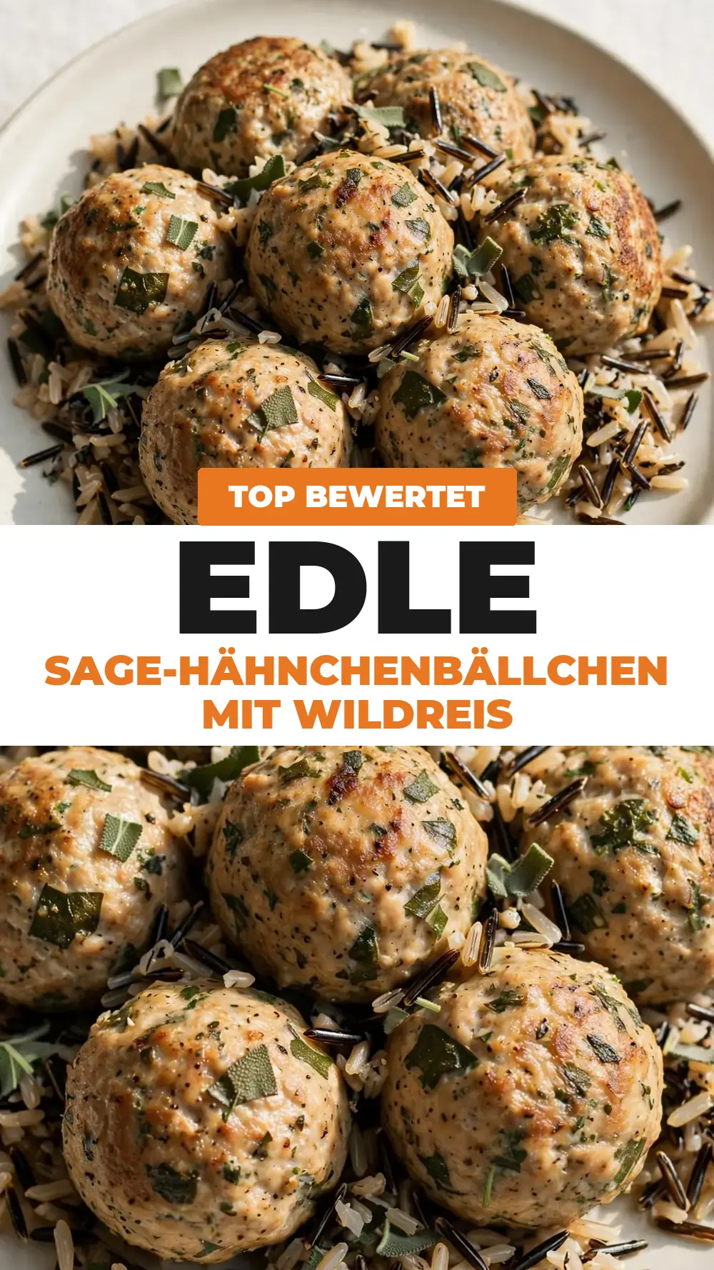 Save Sage Chicken Meatballs with Wild Rice to Pinterest