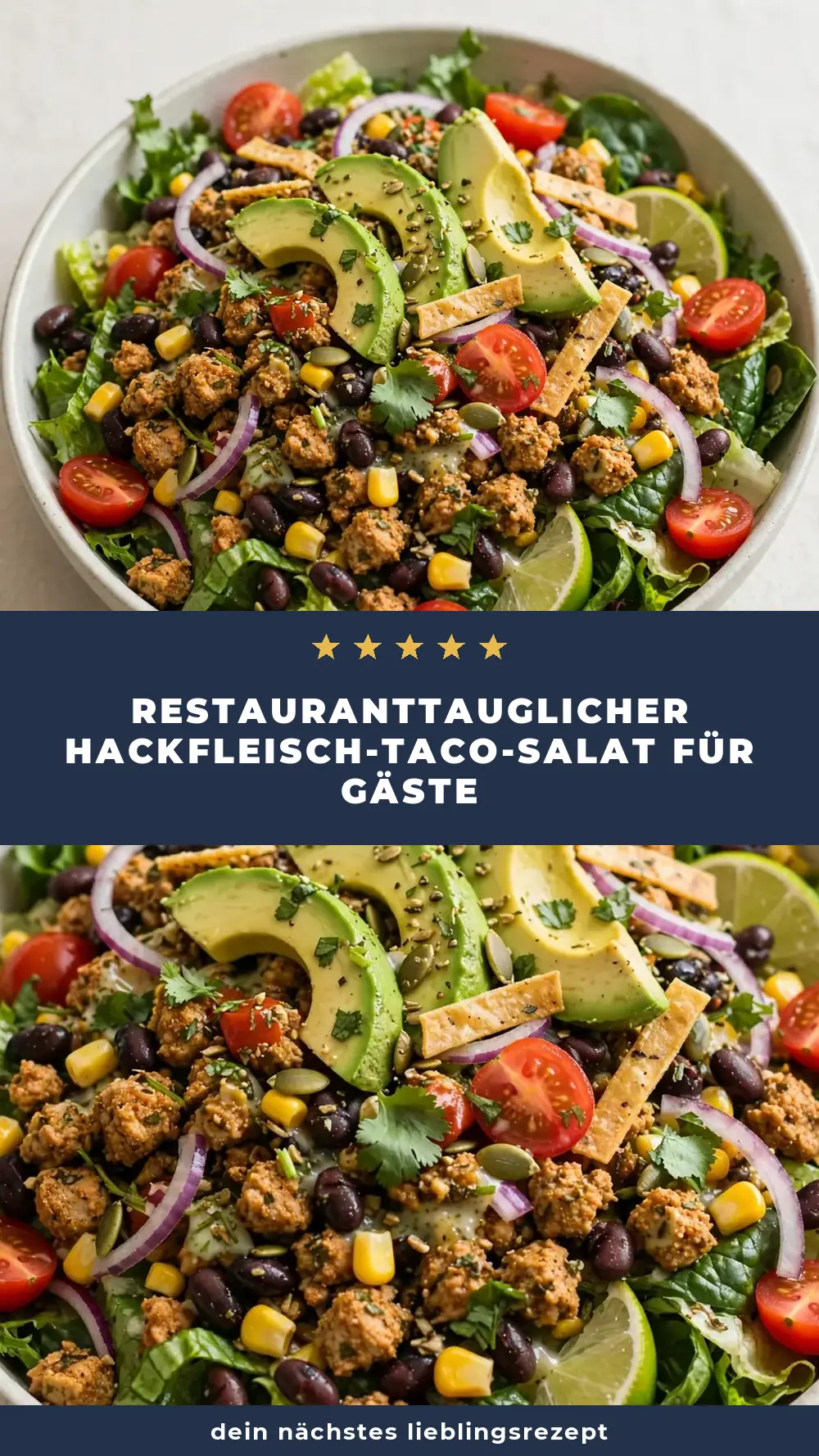 Save Healthy Ground Turkey Taco Salad to Pinterest