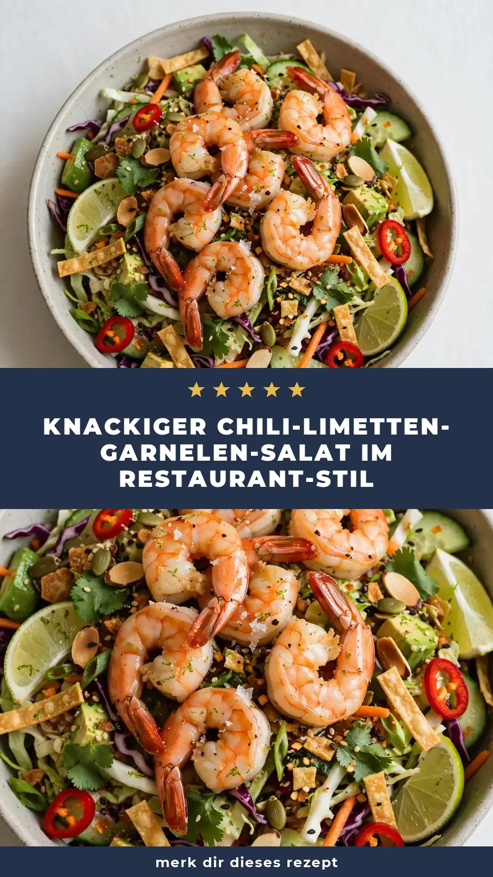 Save Crunchy Chili Lime Shrimp Salad to Pinterest