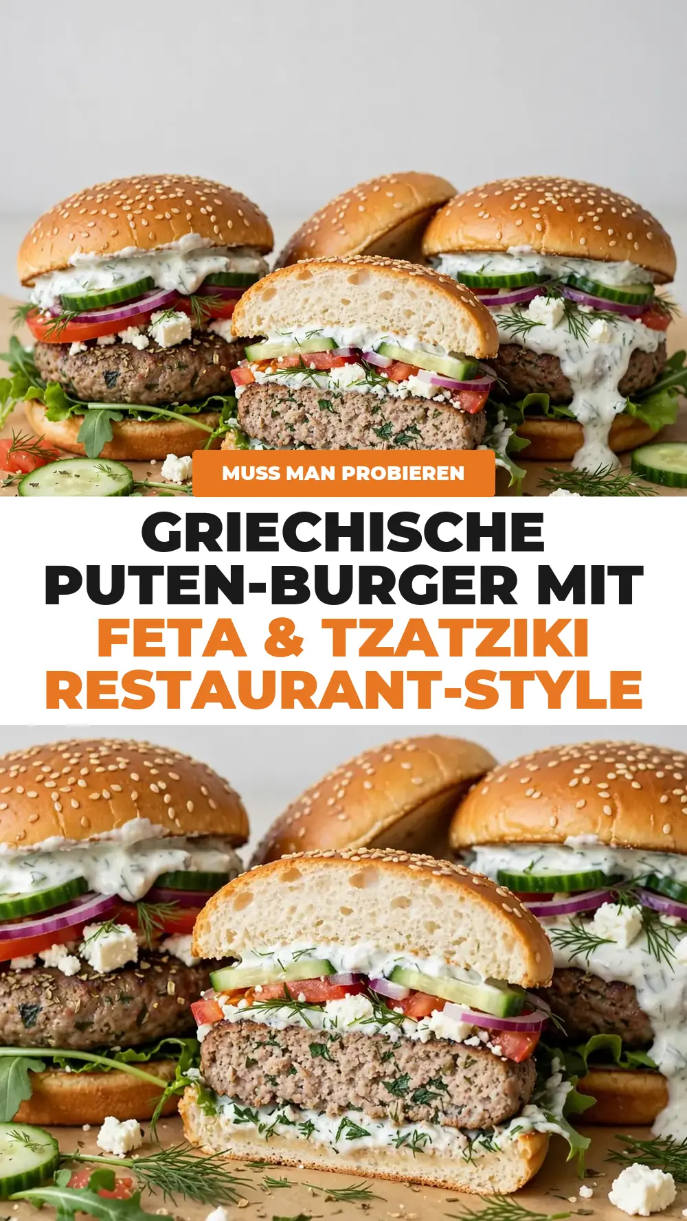 Save Greek Turkey Burgers to Pinterest