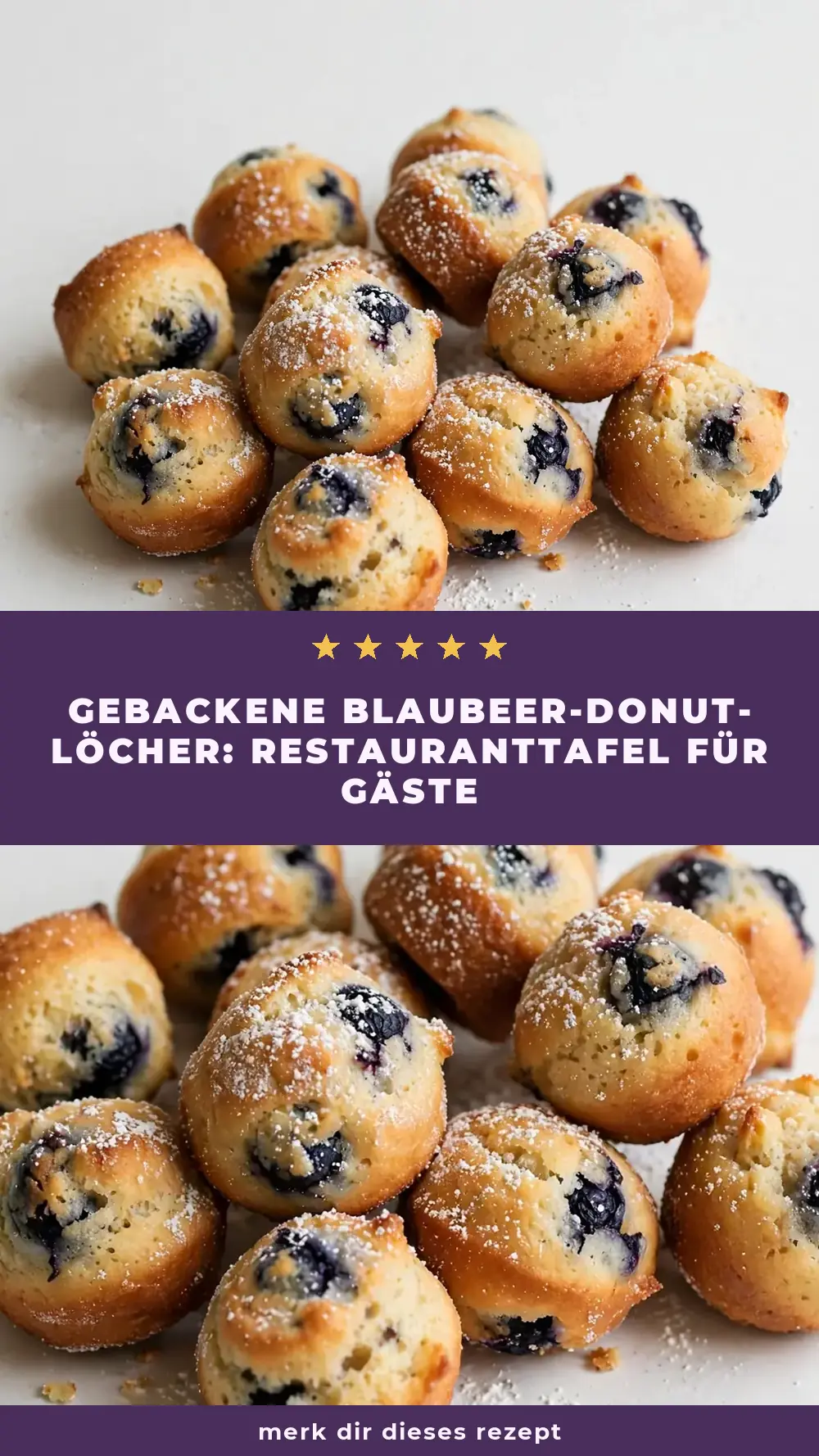 Save Baked Blueberry Donut Holes to Pinterest
