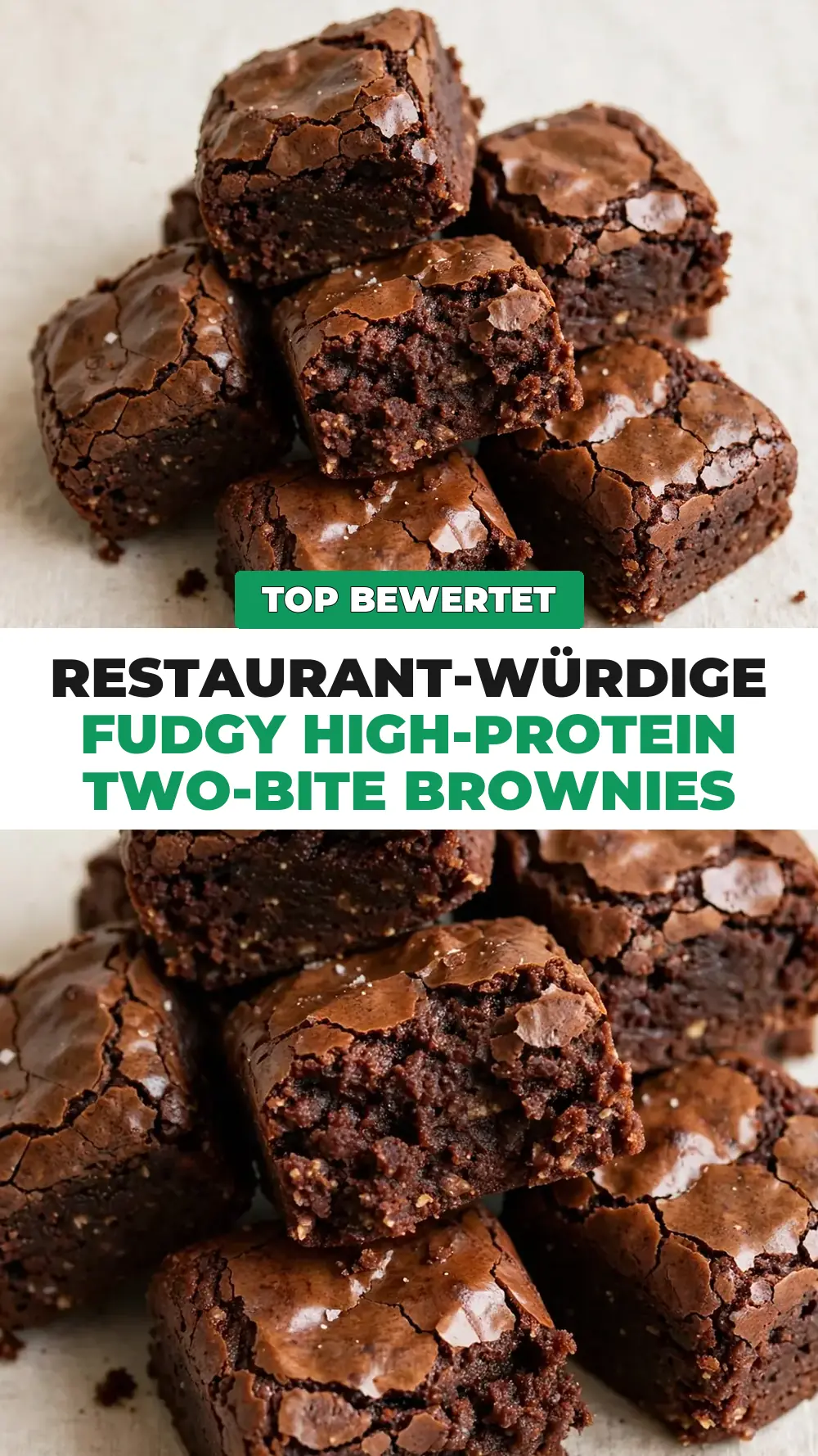 Save Fudgy High-Protein Two-Bite Brownies to Pinterest