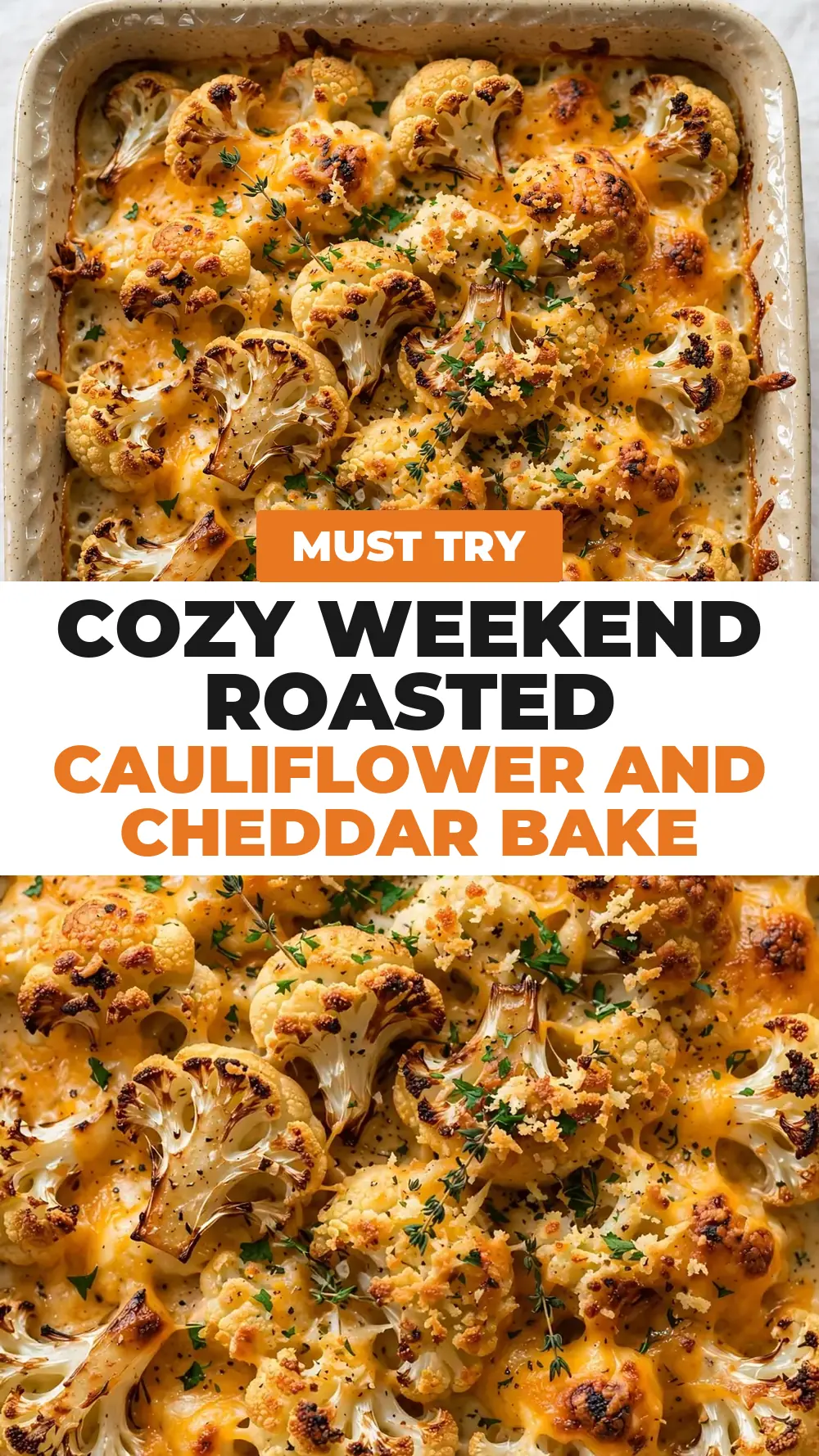 Save Roasted Cauliflower and Cheddar Bake to Pinterest