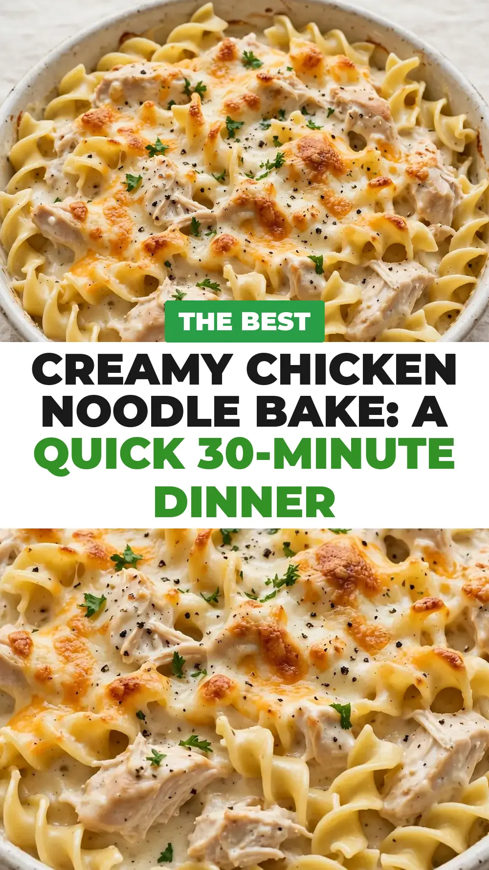 Save Creamy Chicken Noodle Bake to Pinterest