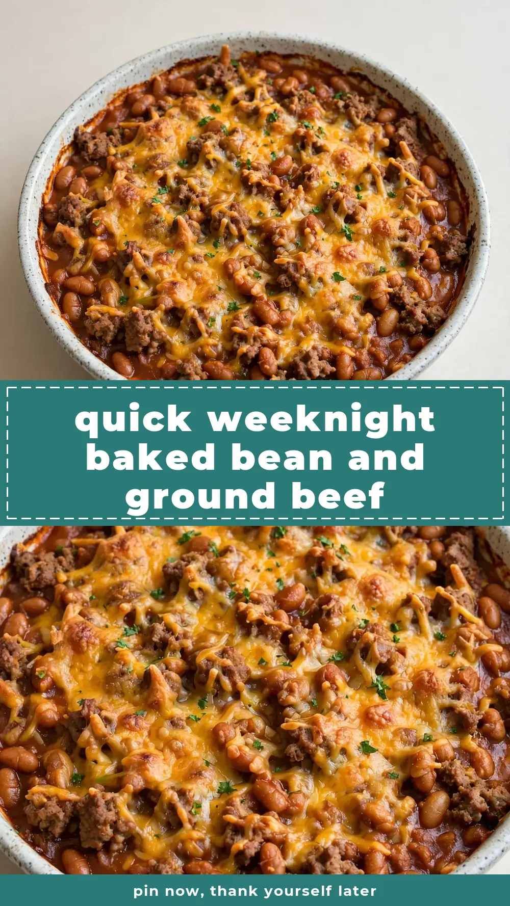 Save Baked Bean and Ground Beef Casserole to Pinterest