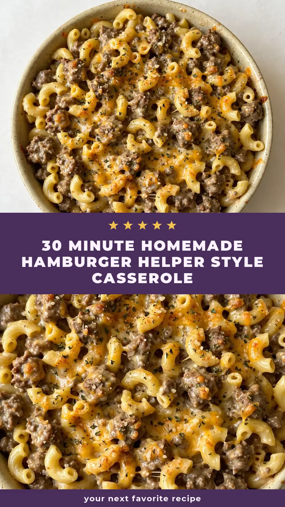 Save Homemade Hamburger Helper Style Casserole to Pinterest