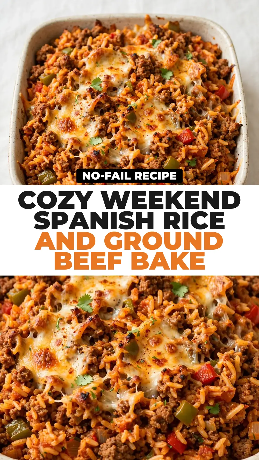 Save Spanish Rice and Ground Beef Bake to Pinterest