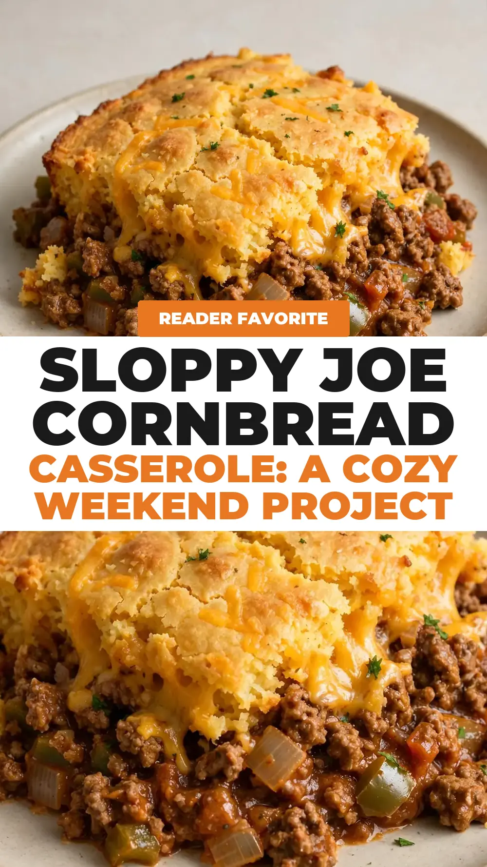 Save Sloppy Joe Cornbread Casserole to Pinterest