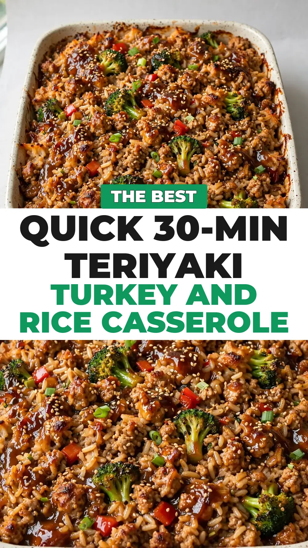 Save Quick Teriyaki Turkey and Rice Casserole to Pinterest