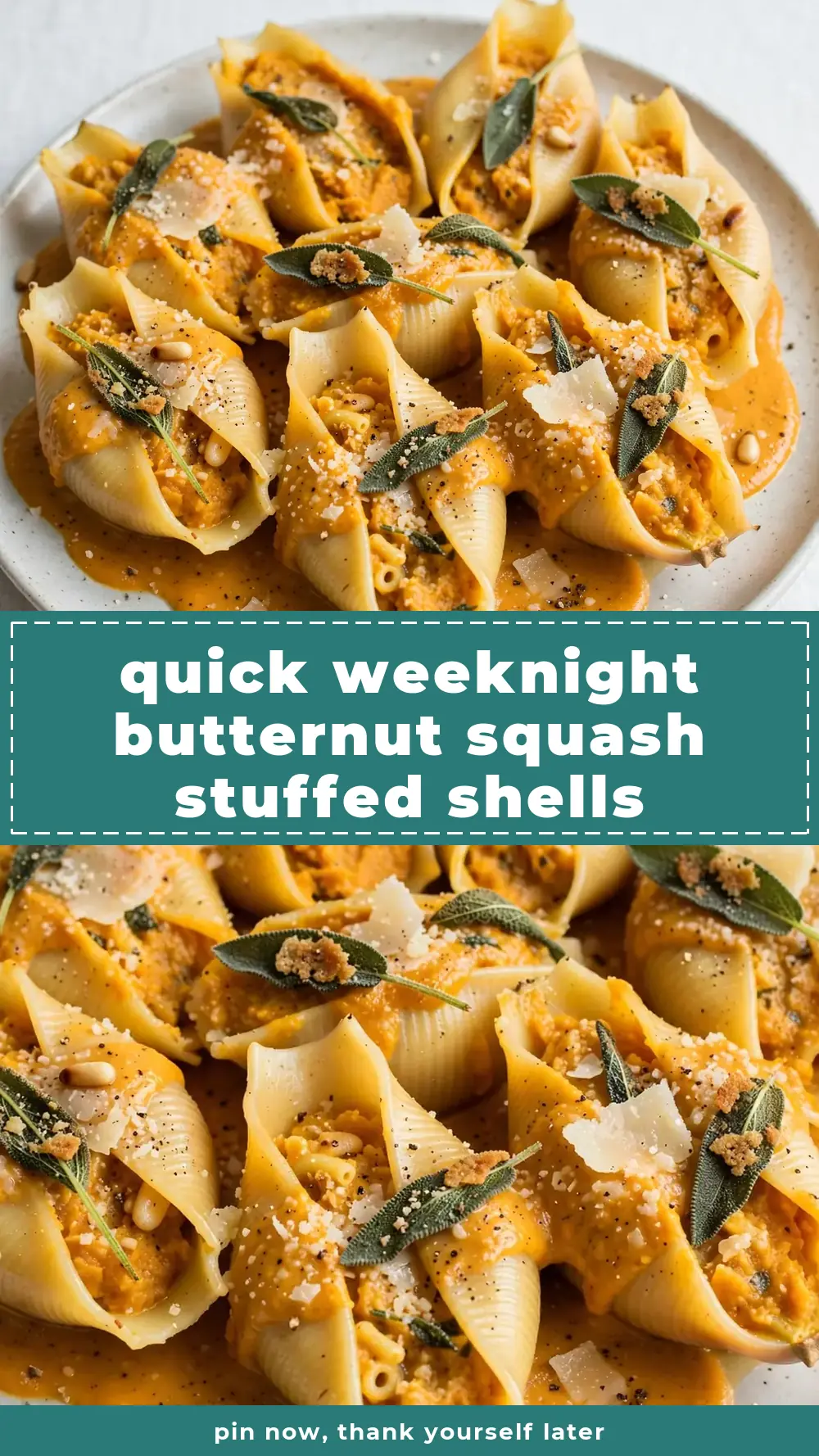 Save Butternut Squash Stuffed Shells to Pinterest