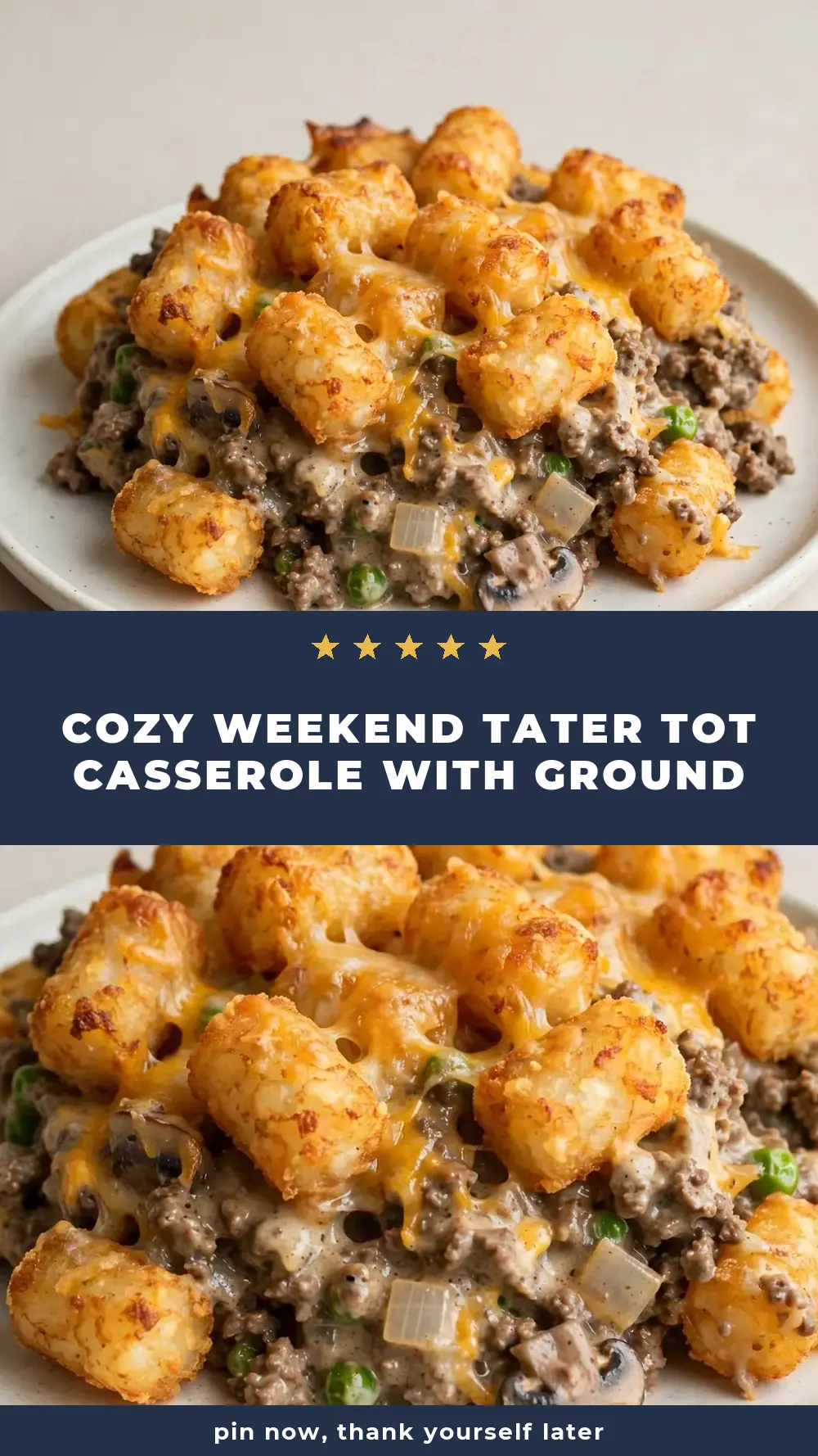 Save Busy Night Tater Tot Casserole (with Ground Beef) to Pinterest