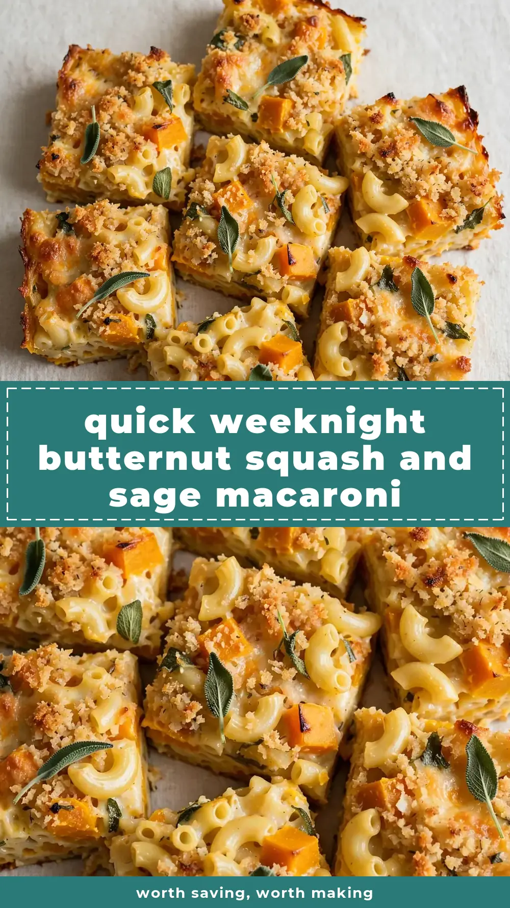 Save Butternut Squash and Sage Macaroni Bake to Pinterest