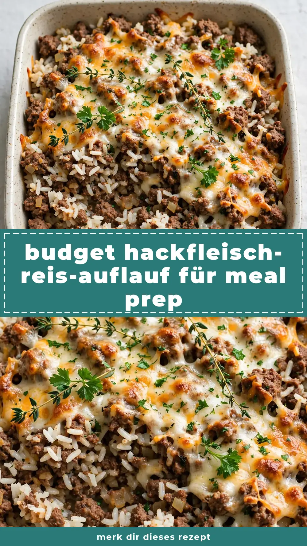 Save Simple Ground Beef and Rice Casserole to Pinterest