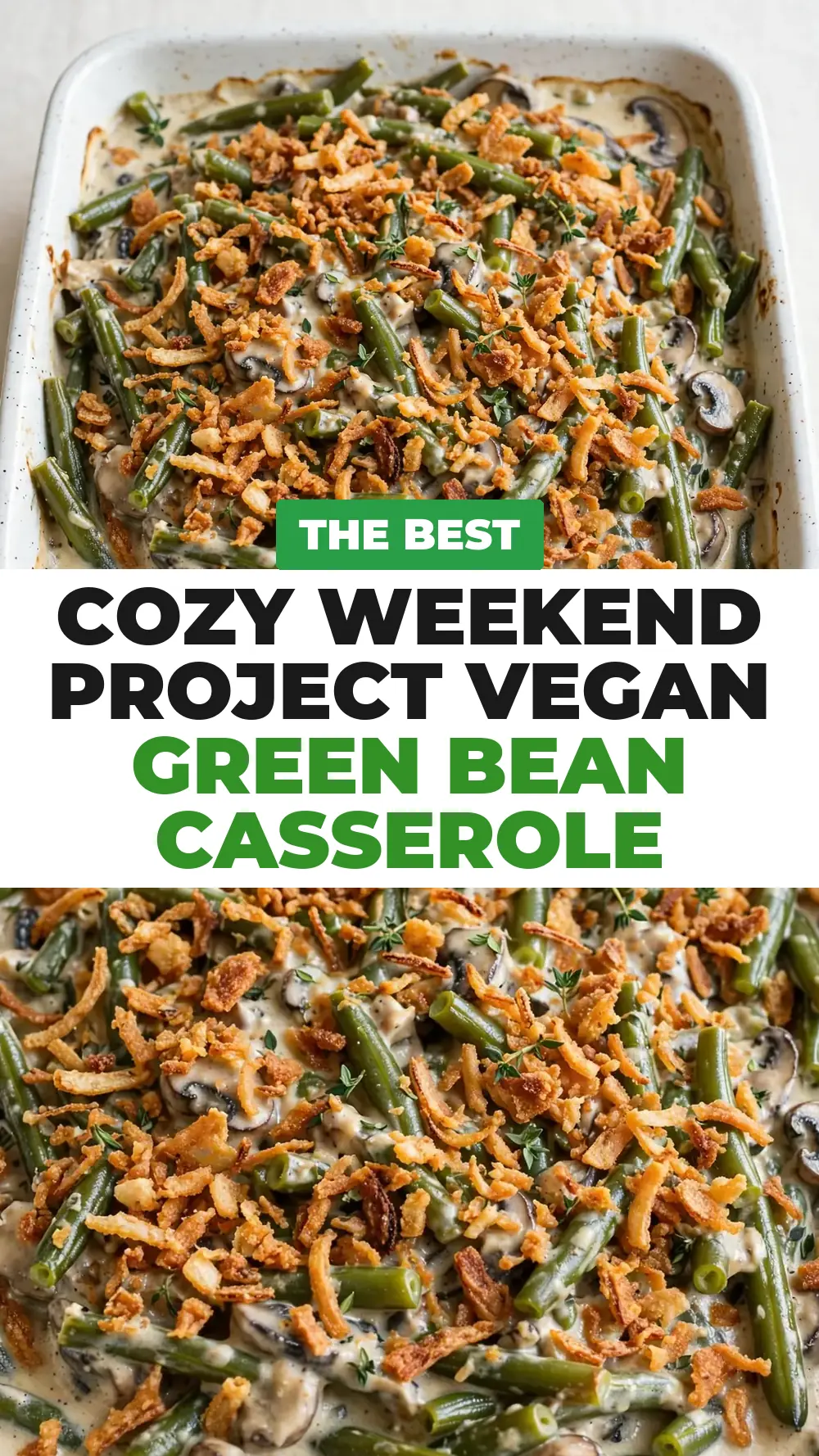 Save Vegan Green Bean Casserole to Pinterest
