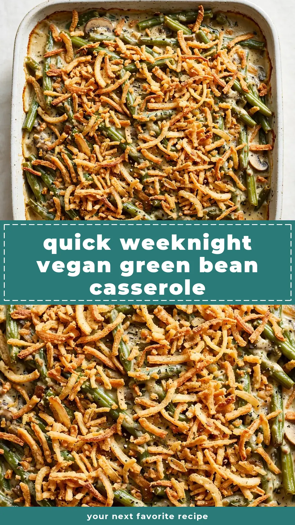 Save Vegan Green Bean Casserole to Pinterest