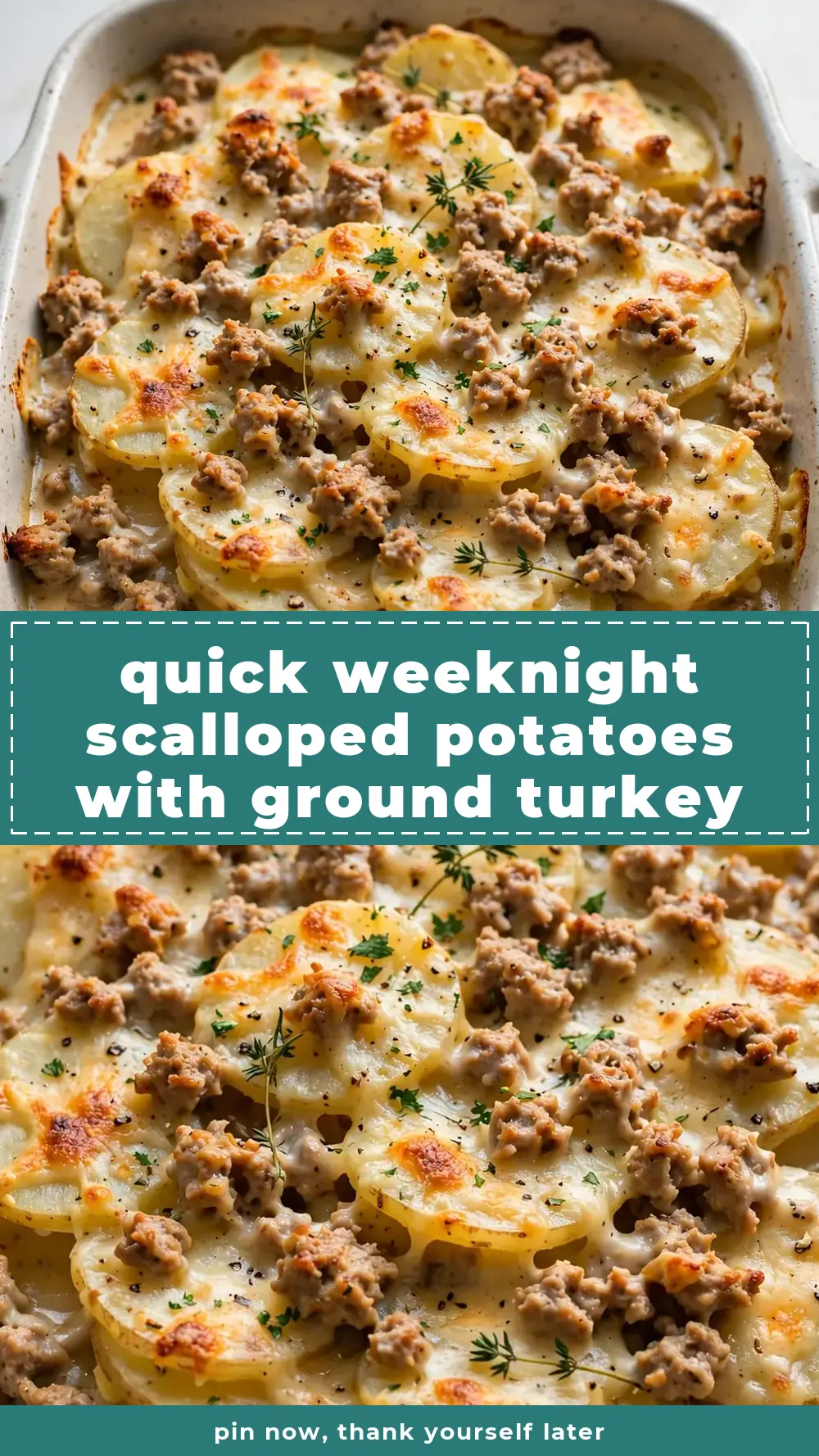 Save Scalloped Potatoes with Ground Turkey to Pinterest