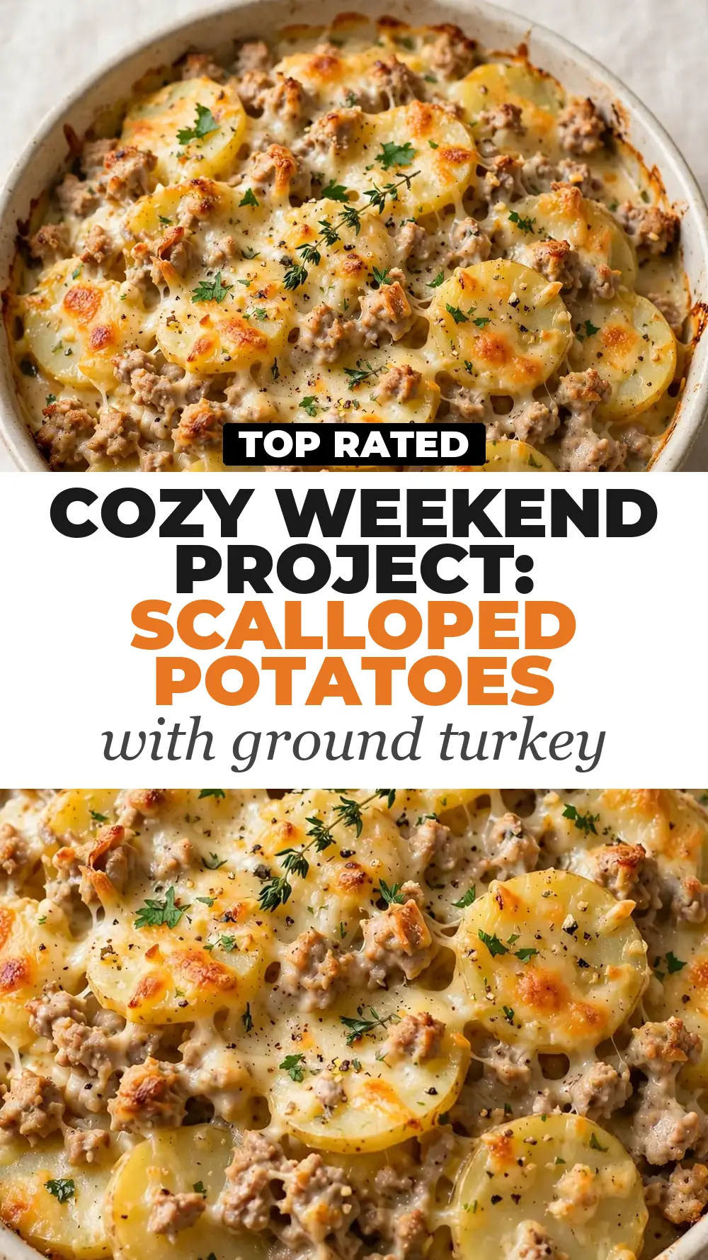 Save Scalloped Potatoes with Ground Turkey to Pinterest