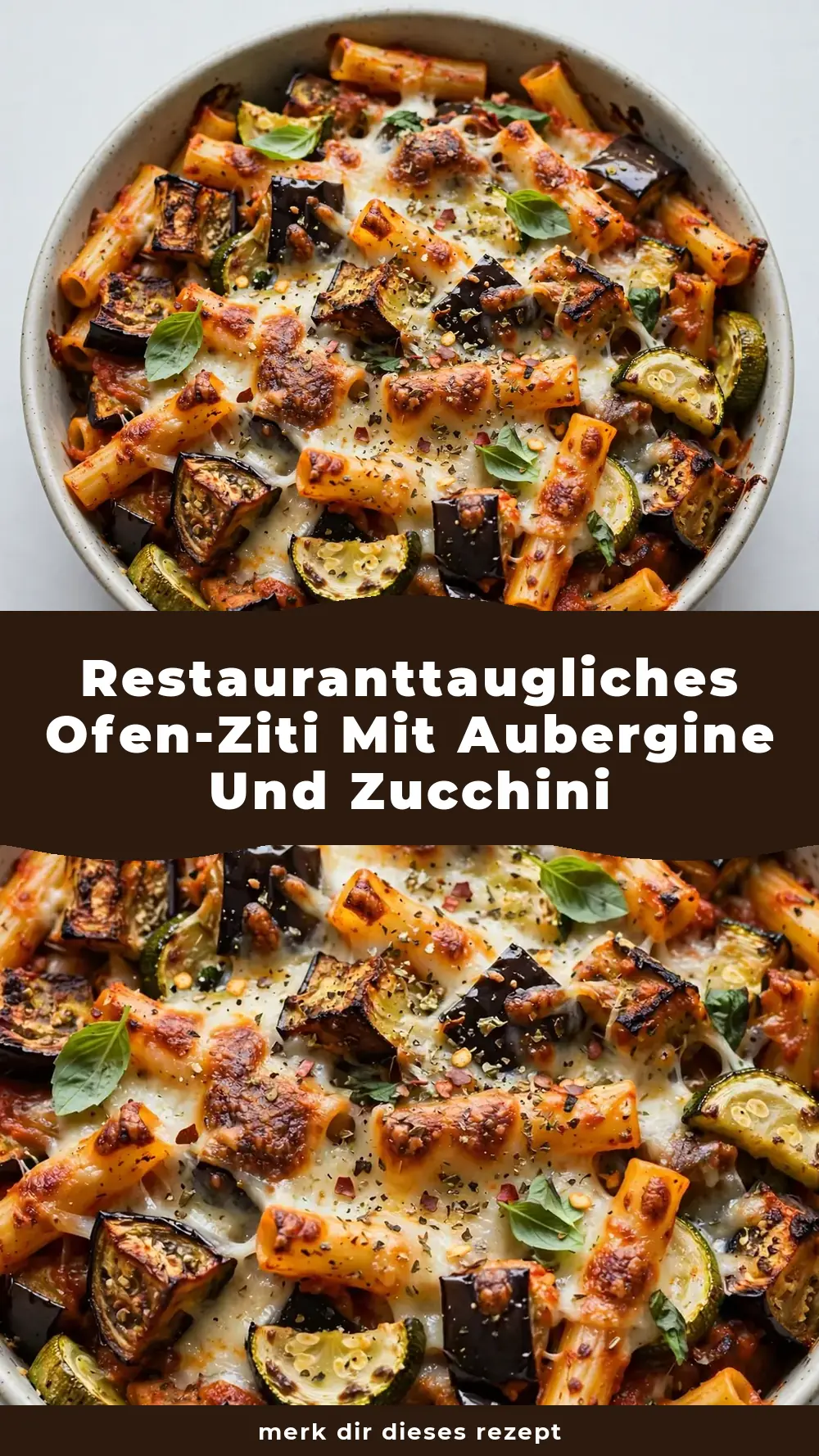 Save Eggplant and Zucchini Baked Ziti to Pinterest