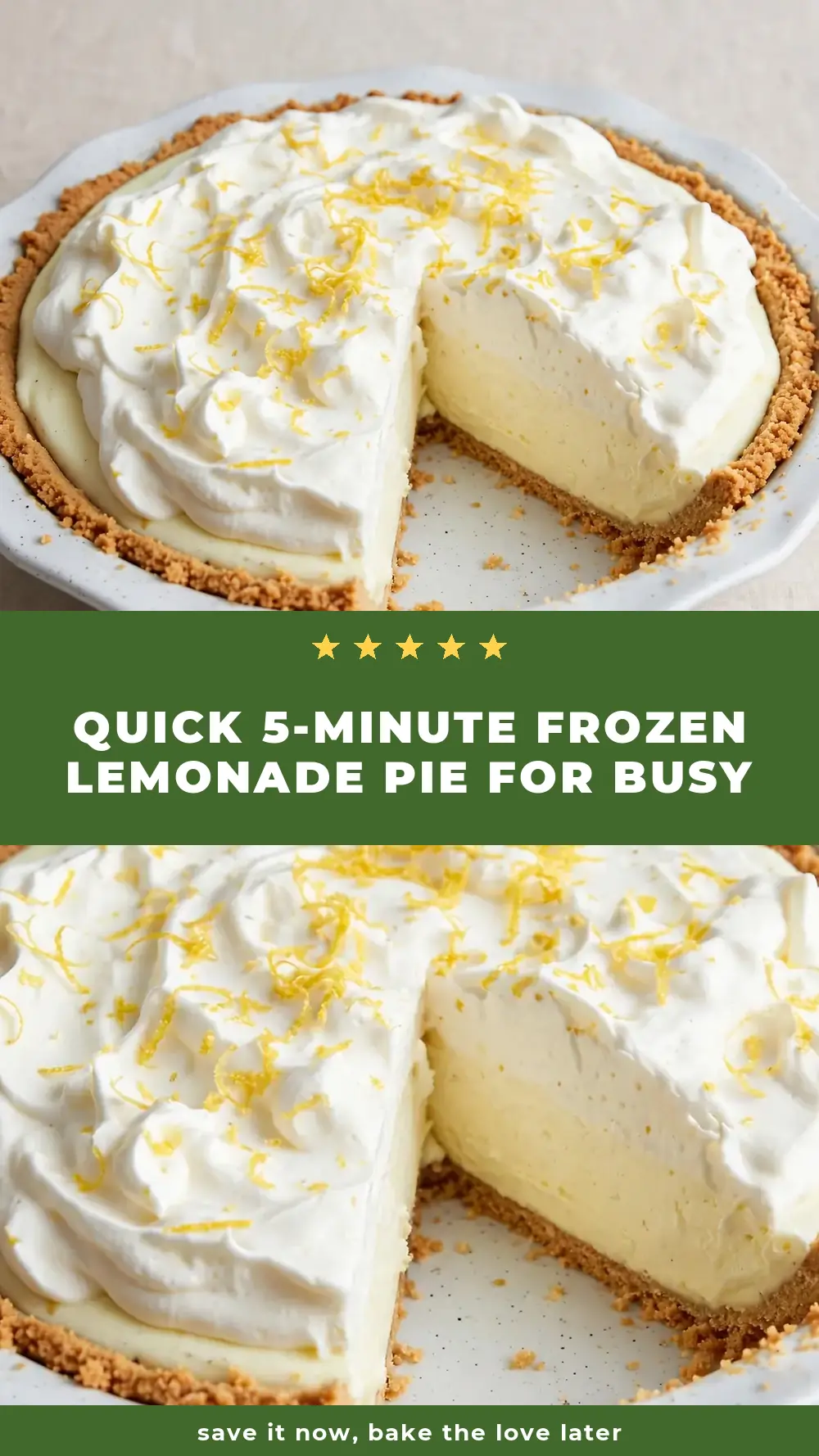 Save Frozen Lemonade Pie to Pinterest