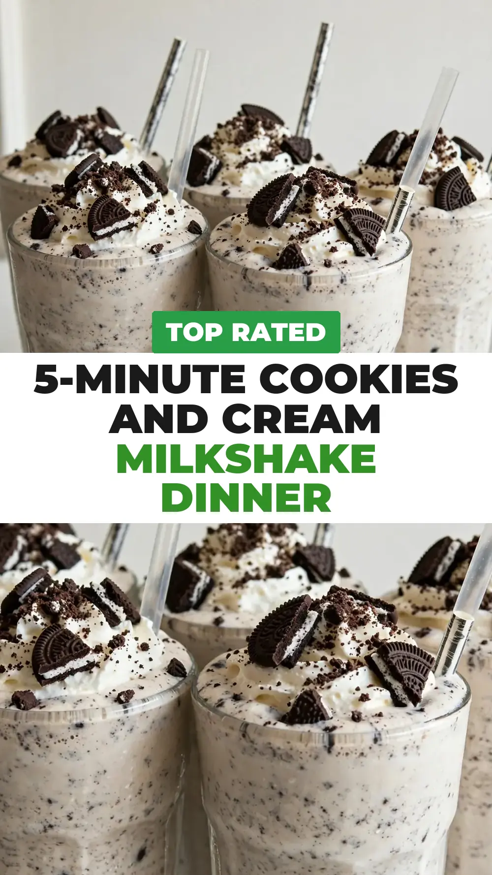 Save Cookies and Cream Milkshakes to Pinterest