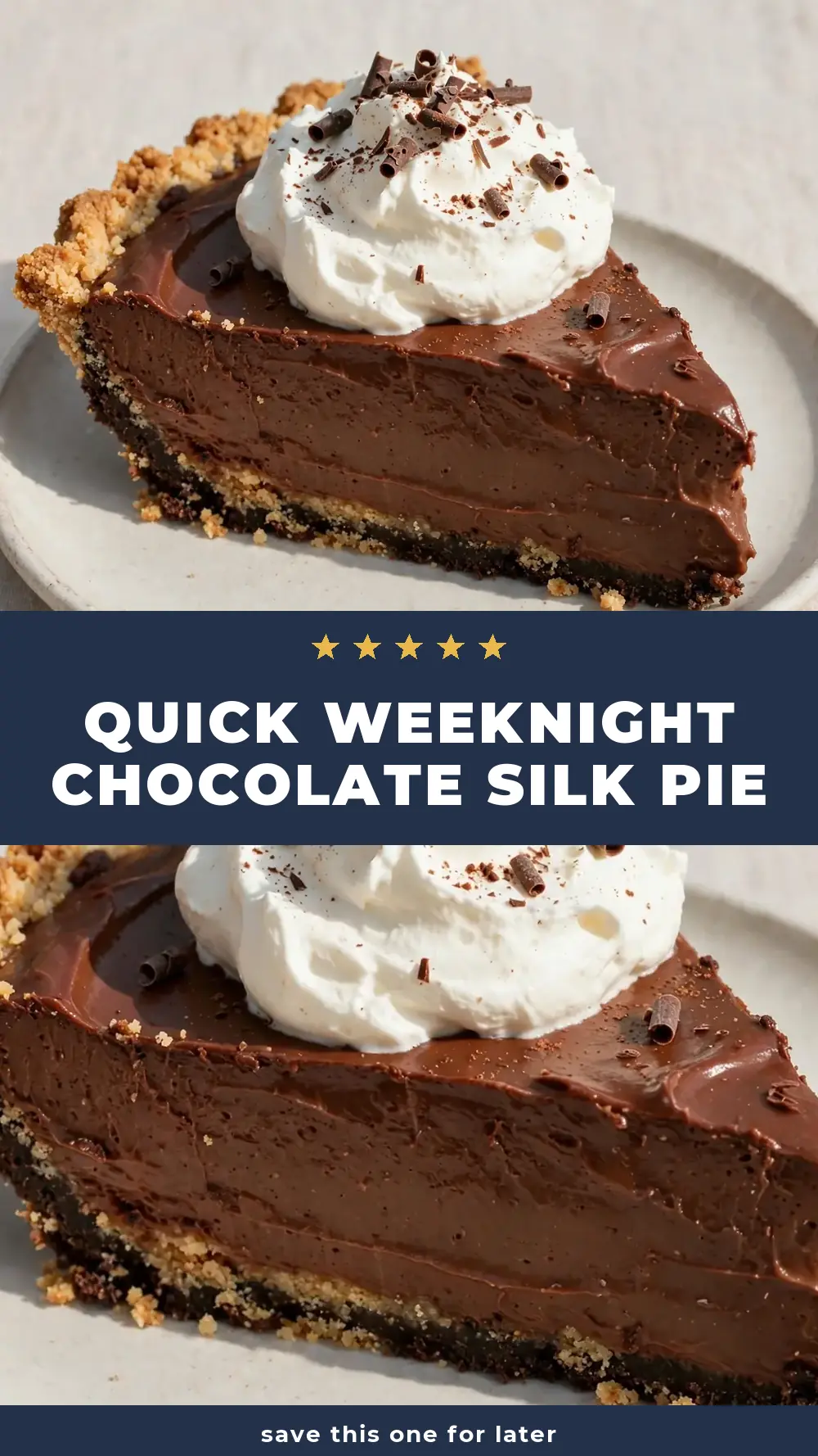 Save Chocolate Silk Pie (Gelatin-Free) to Pinterest