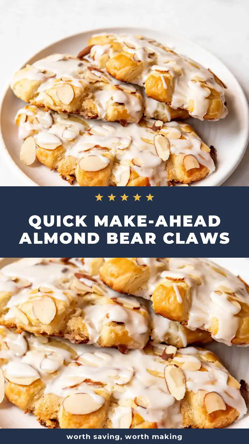 Save Almond Bear Claws to Pinterest