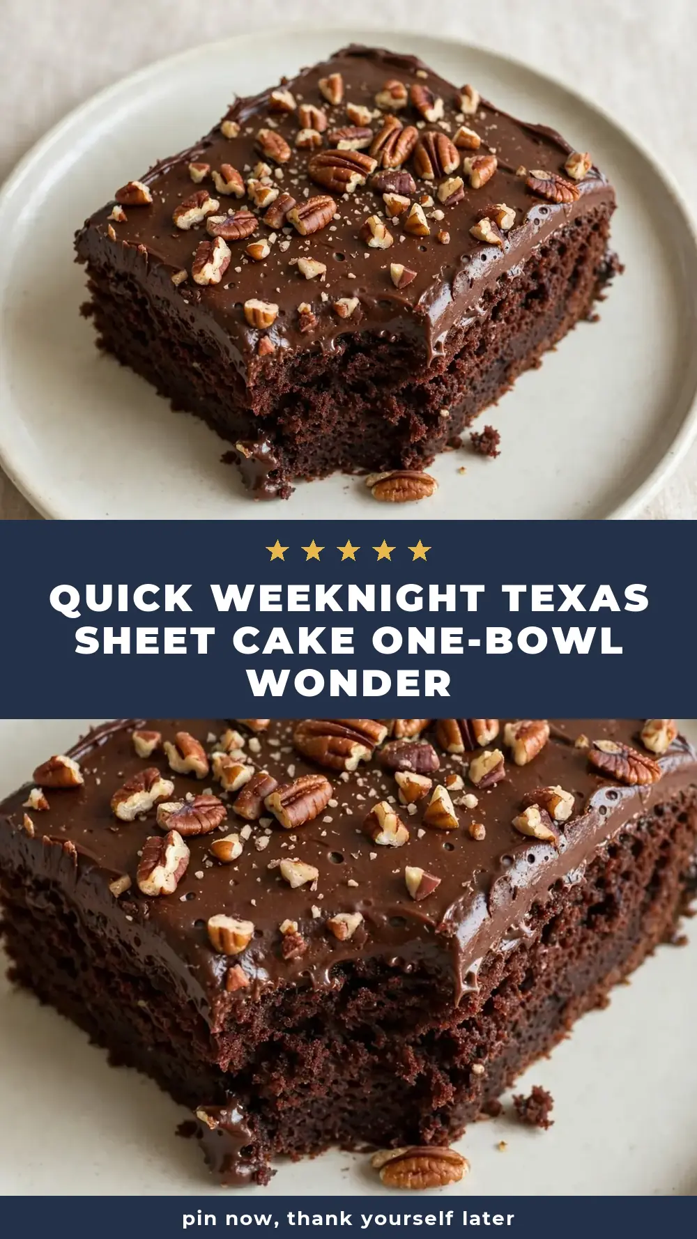 Save Texas Sheet Cake to Pinterest