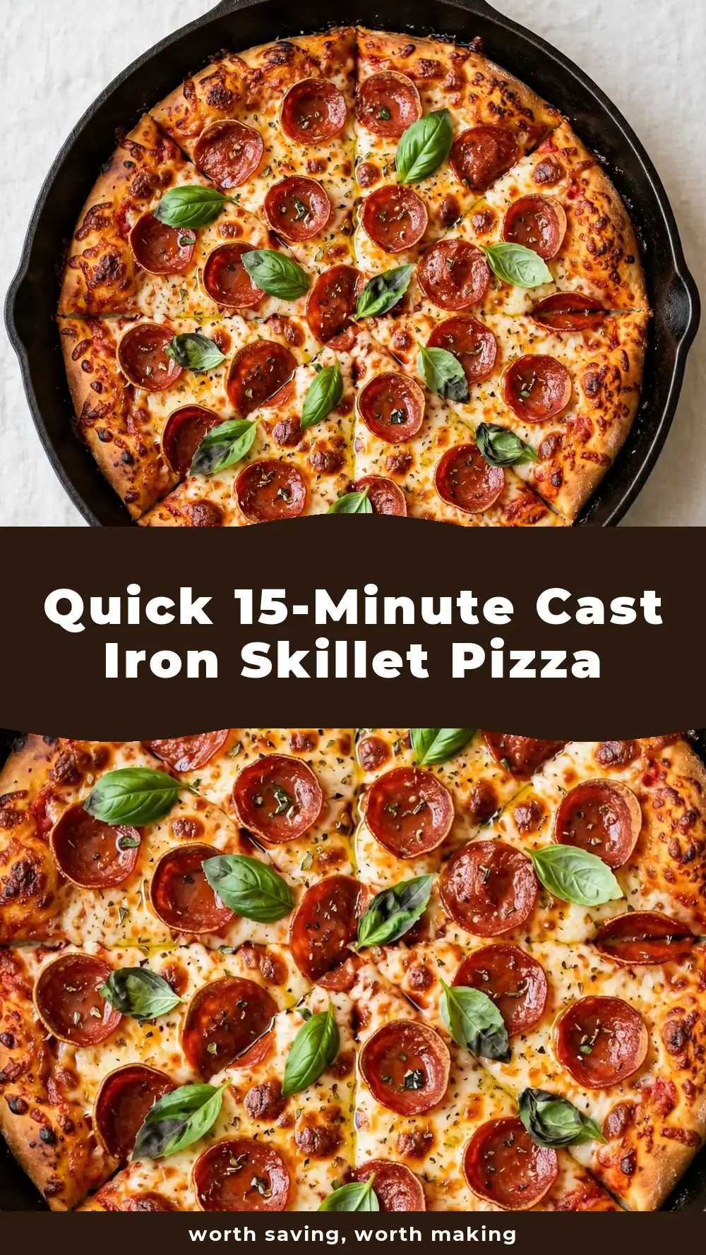 Save Cast Iron Skillet Pizza to Pinterest