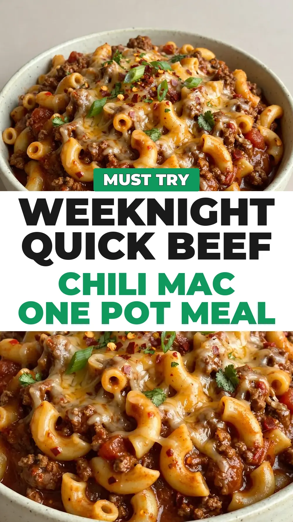 Save Quick Beef Chili Mac to Pinterest