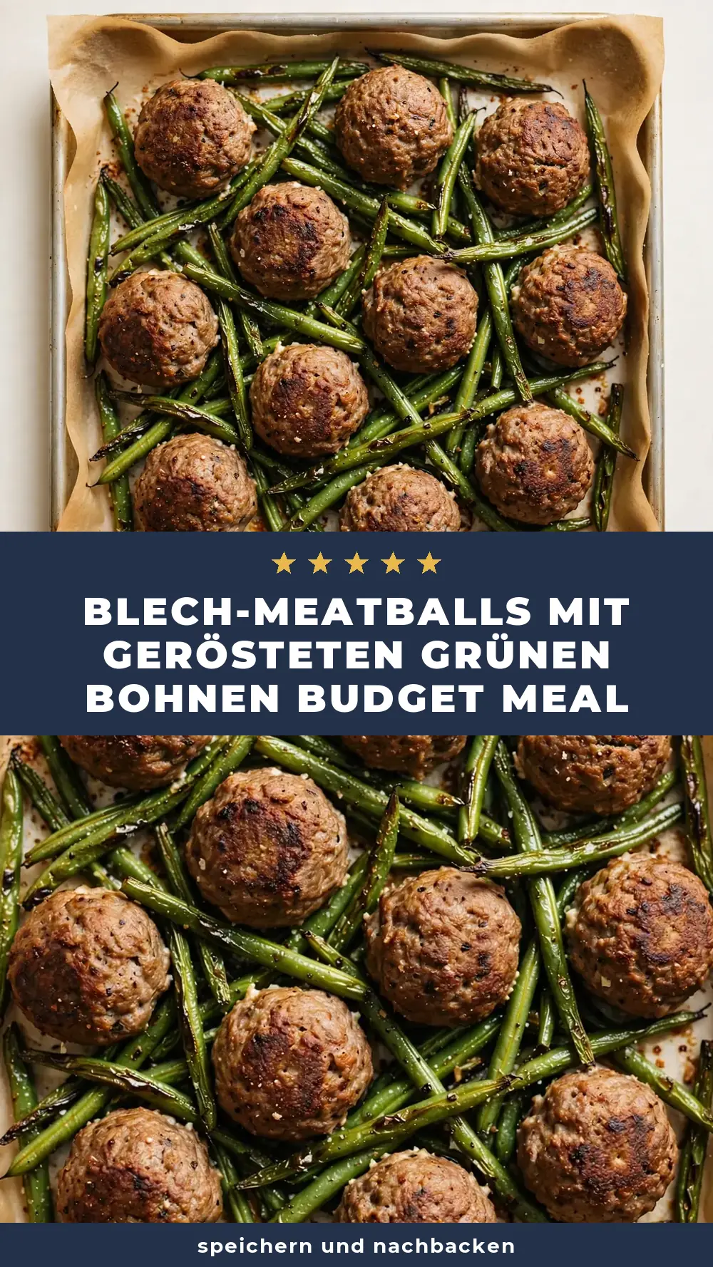 Save Sheet Pan Meatballs and Roasted Green Beans to Pinterest