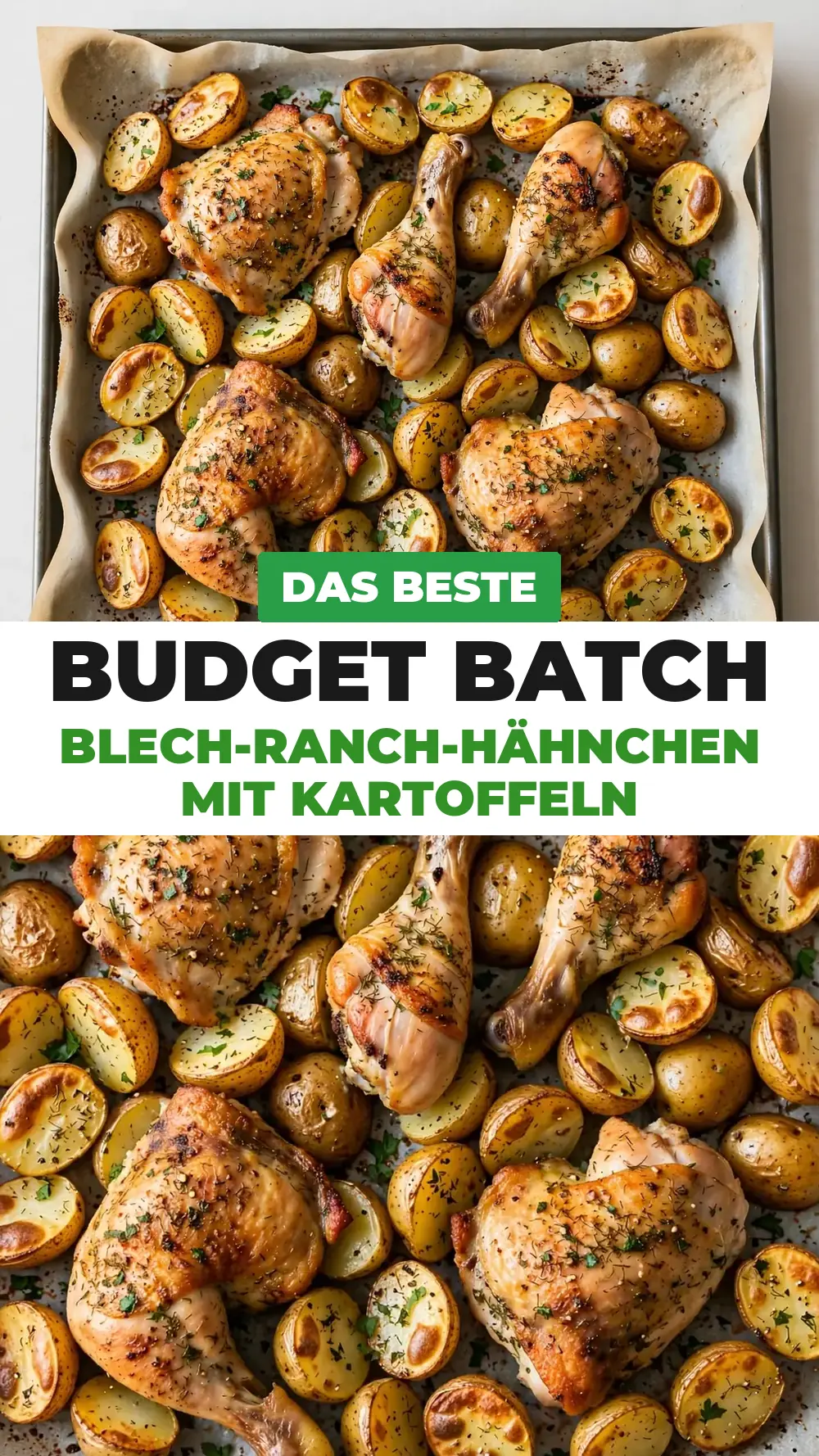 Save Sheet Pan Ranch Chicken and Potatoes to Pinterest