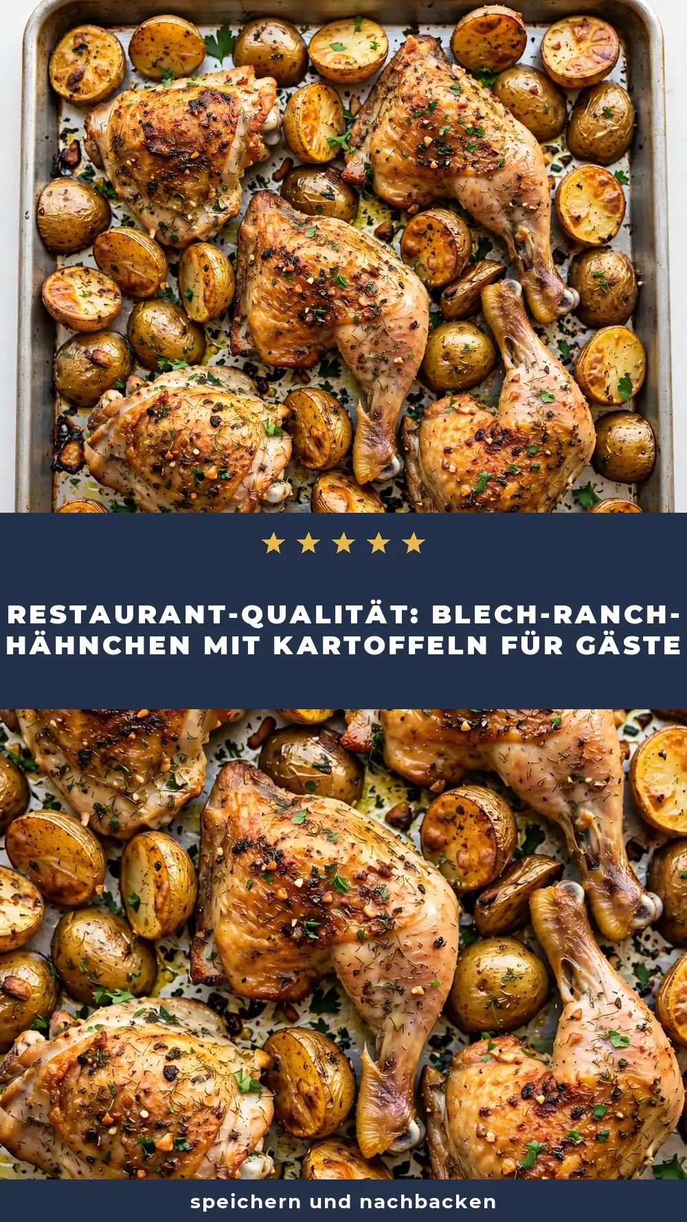 Save Sheet Pan Ranch Chicken and Potatoes to Pinterest