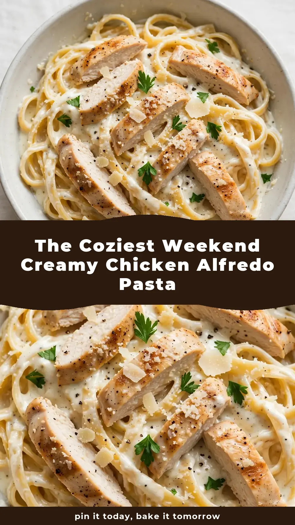 Save Creamy Chicken Alfredo Pasta to Pinterest