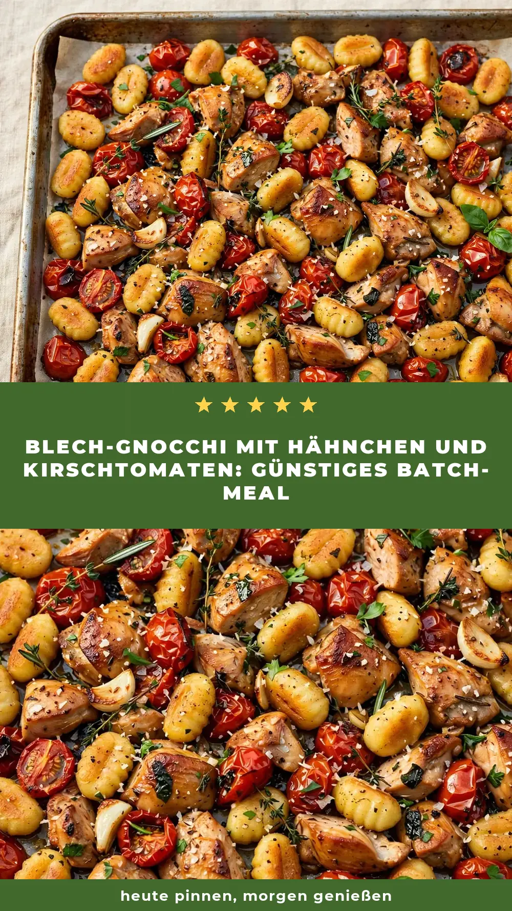 Save Sheet Pan Chicken Gnocchi and Tomatoes to Pinterest