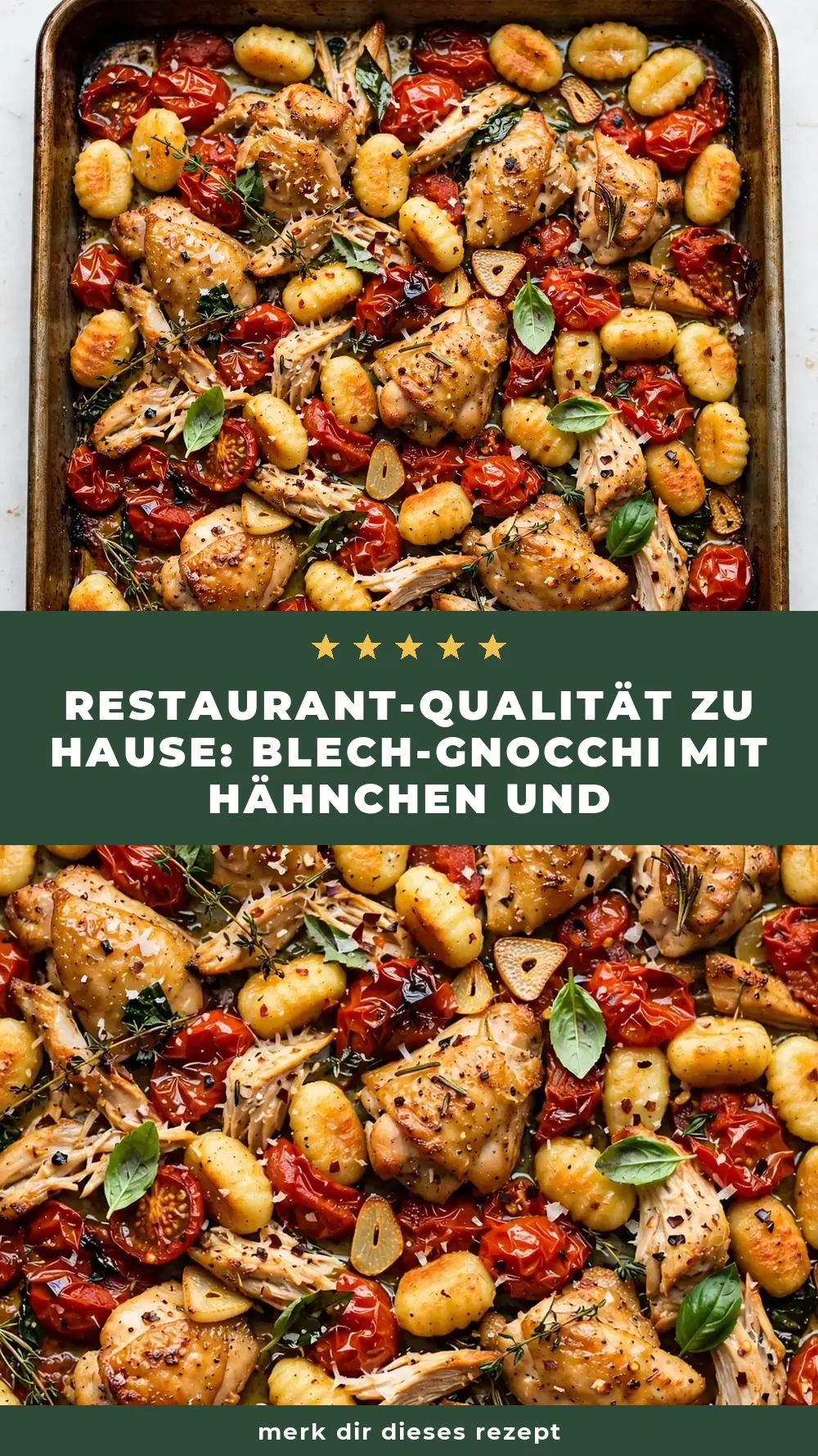 Save Sheet Pan Chicken Gnocchi and Tomatoes to Pinterest