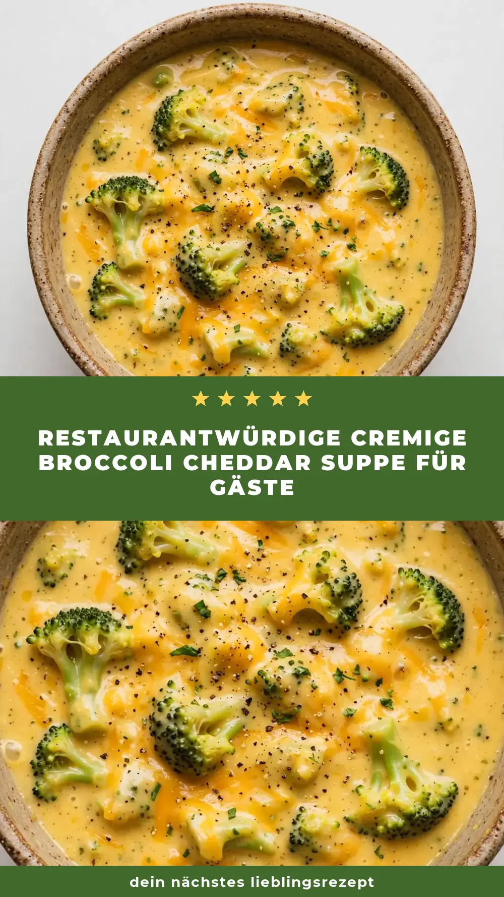 Save Creamy Broccoli Cheddar Soup to Pinterest
