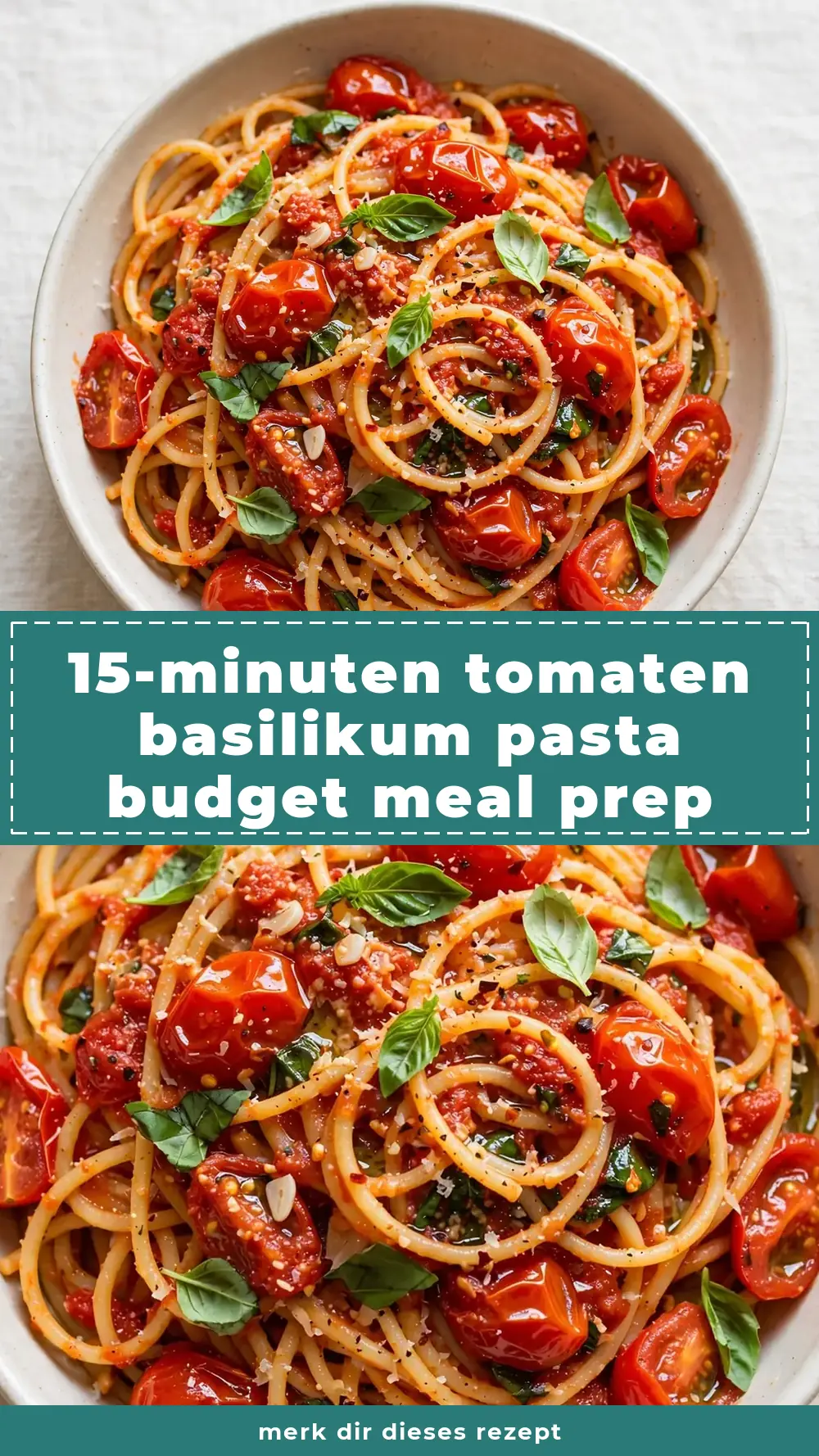 Save 15-Minute Tomato Basil Pasta to Pinterest